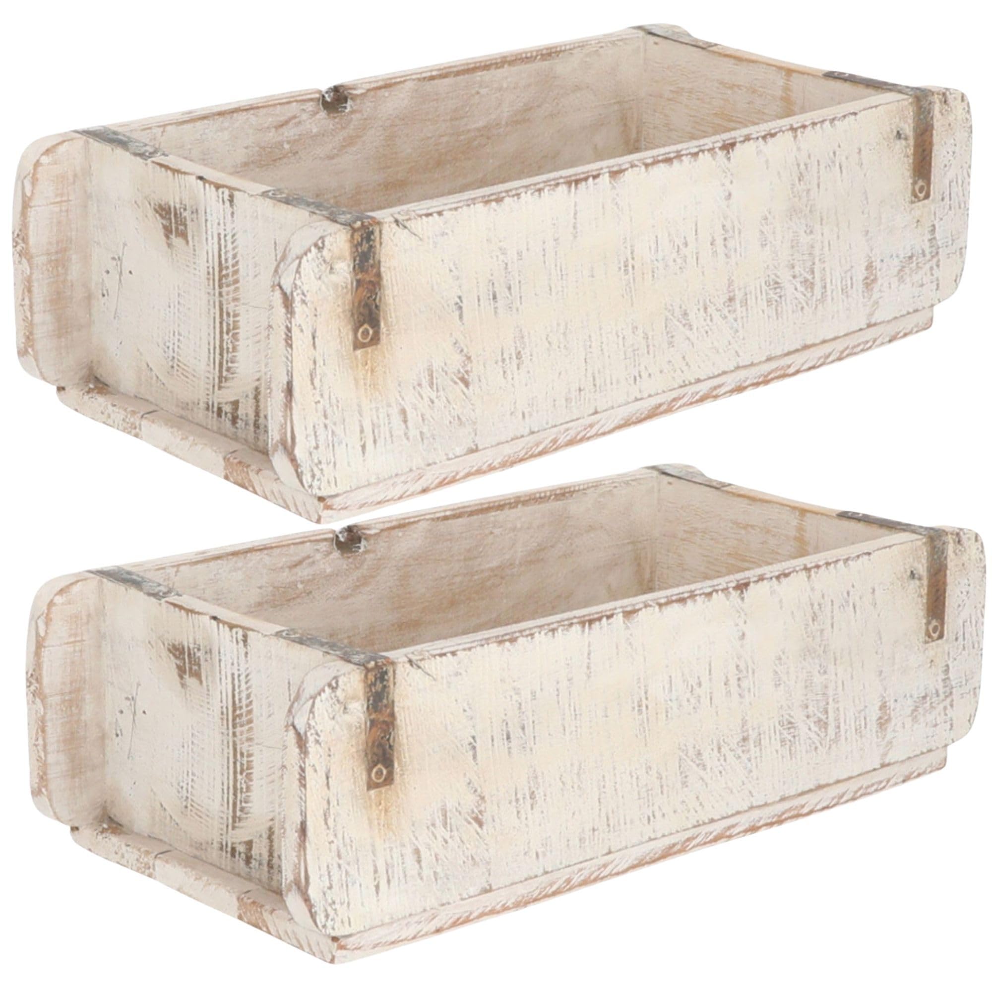 Spetebo Baksteenvorm, houten kist met metalen beslag, 30 x 15 cm, set van 3 stuks, vintage decoratieve kist van oud hout, decoratieve kist van oud gerecycled hout, shabby used look Spetebo Baksteenvorm, houten kist met metalen beslag, 30 x 15 cm, set van 3 stuks, vintage decoratieve kist van oud hout, decoratieve kist van oud gerecycled hout, shabby used look
