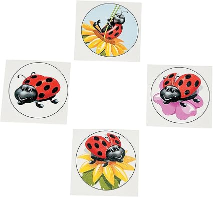 Amazon Com Kids Ladybug Tattoos 72 Pieces Party Favors Toys Games Amazon Com Kids Ladybug Tattoos 72 Pieces Party Favors Toys Games