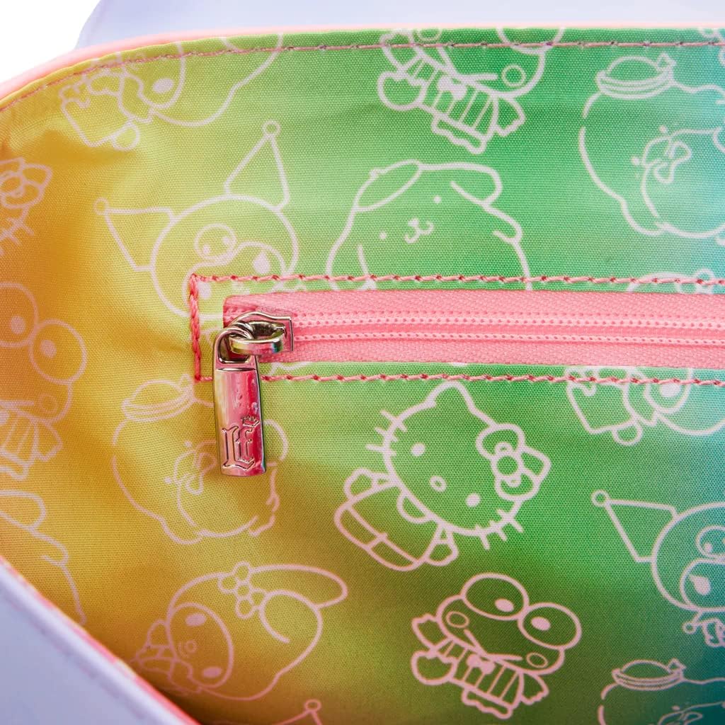 Loungefly Hello Kitty & Friends Color Block Crossbody, Red