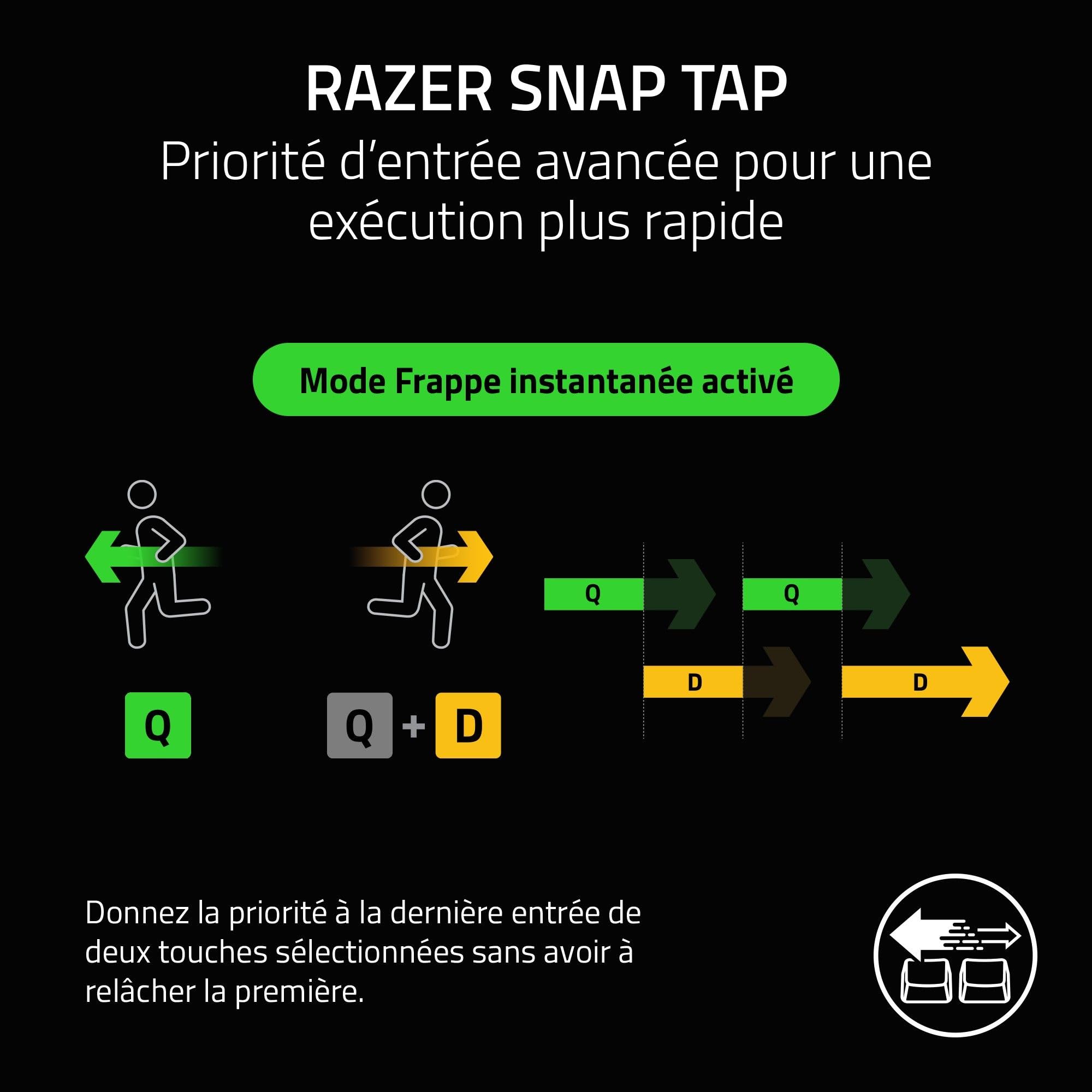 Razer Joro Portable Keyboard - Clavier sans Fil Rétroéclairé Compact - Bluetooth - WiFi - Low Profile - USB-C - Compatible Apple macOS & iOS - PC Windows - Clavier Francais AZERTY | Noir