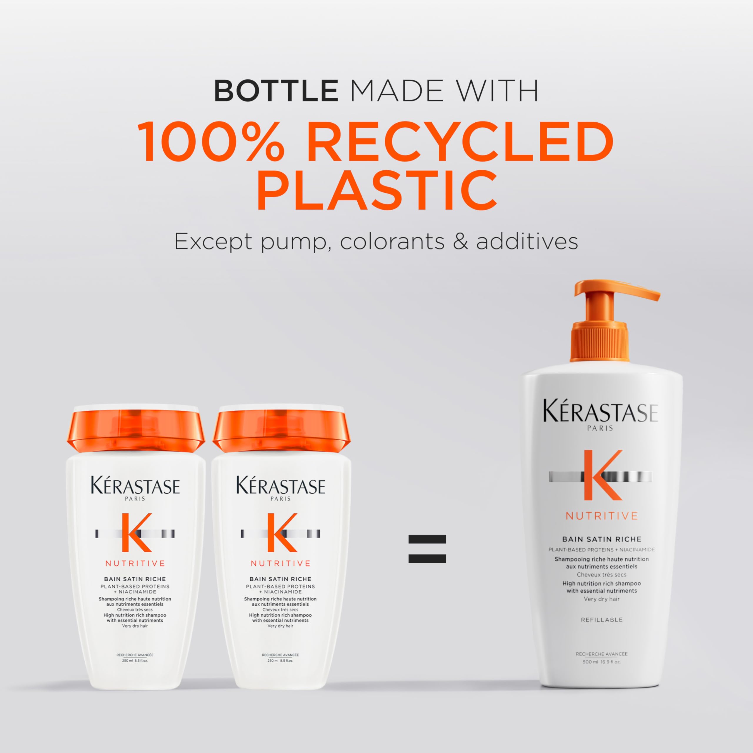 Kérastase Zestaw 2produkty Nutritive Szampon 500ml + Nutritive Bain Satin Riche Eco-Refill 500ml