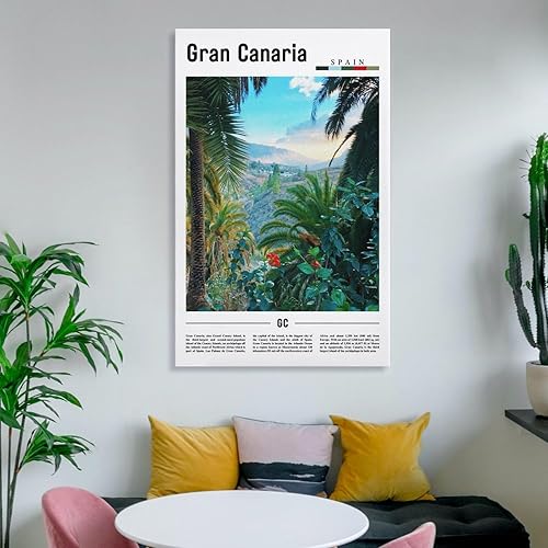 Miniatura 6 de Gran Canaria Travel Print,Gran Canaria Poster Print,Gran Canaria Travel Gift,SPAIN Print Poster for Room Aesthetics Canvas Wall Art Poster And Print