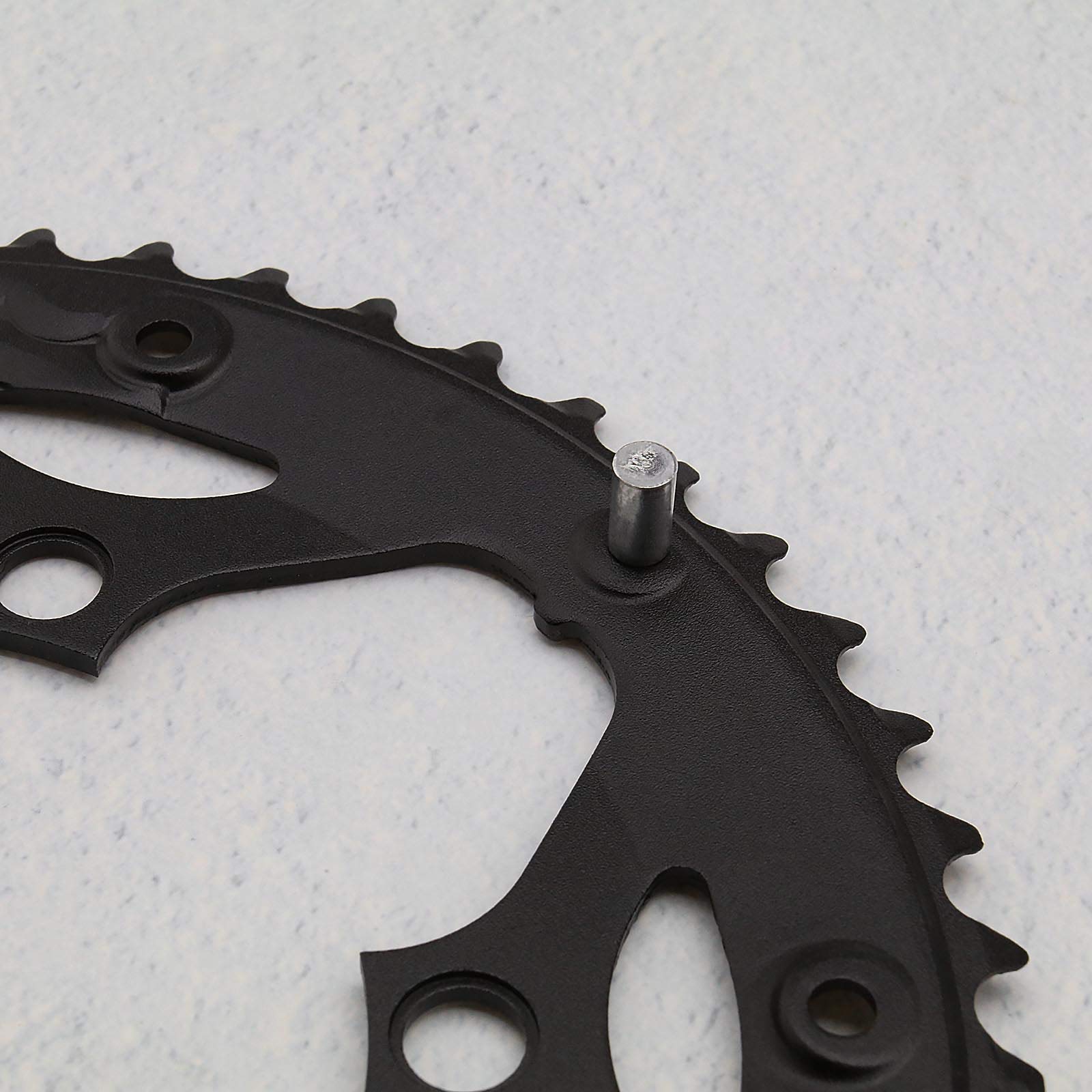 Create idea Corone per bicicletta 34T / 50T 110BCD 5 fori per bullone per bici da strada a 9 velocit¨¤ a 10 velocit¨¤ Accessori di ricambio per ciclismo in alluminio nero