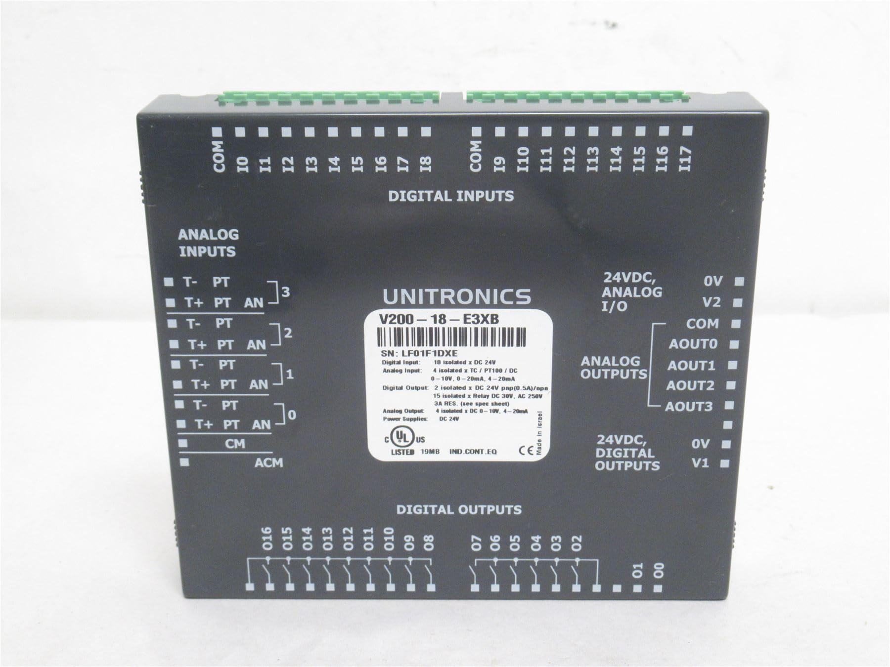 UNITRONICS V230-13-B20B V200-18-E1B 保証付き