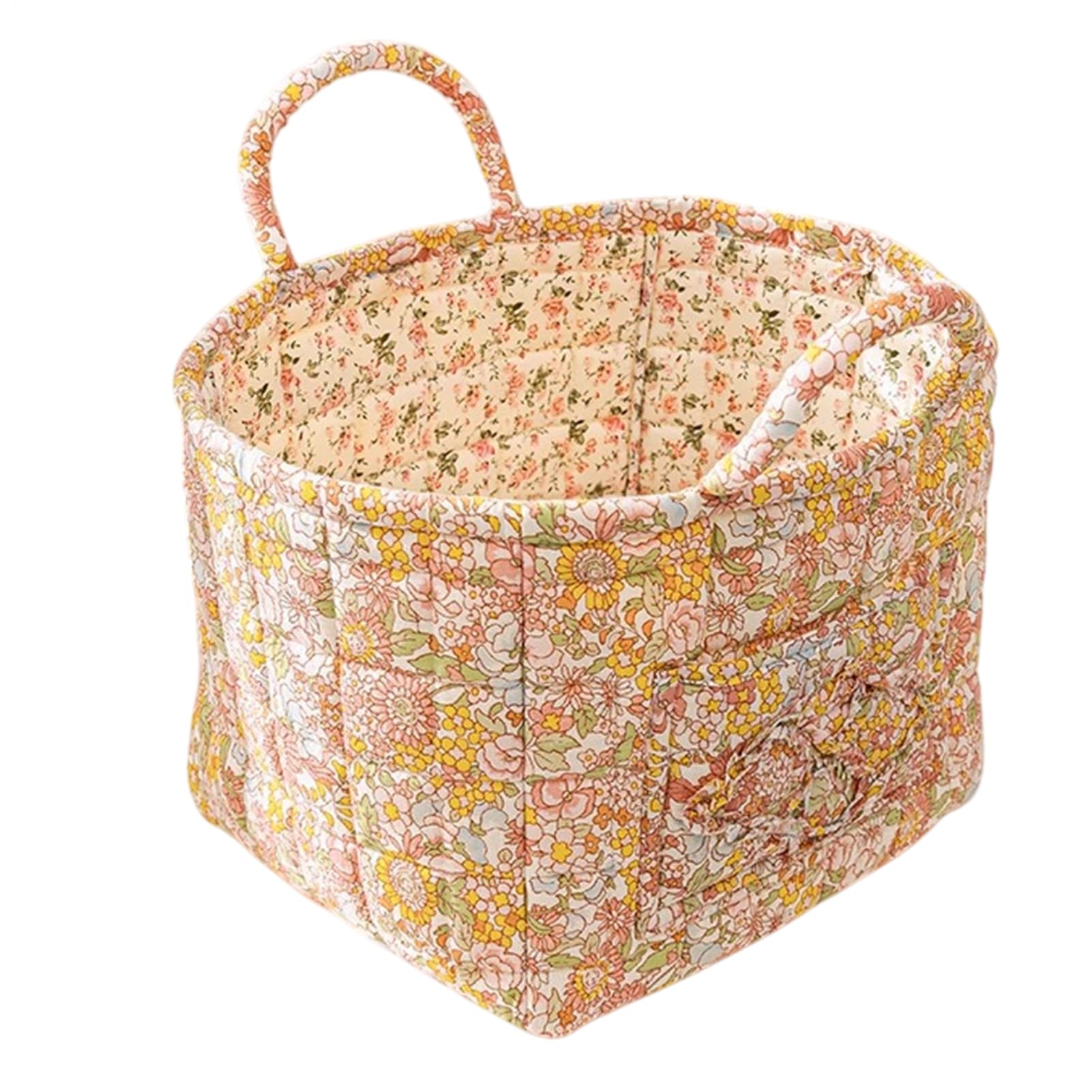 Panier à linge floral de grande capacité : bac à linge pliable pour salon