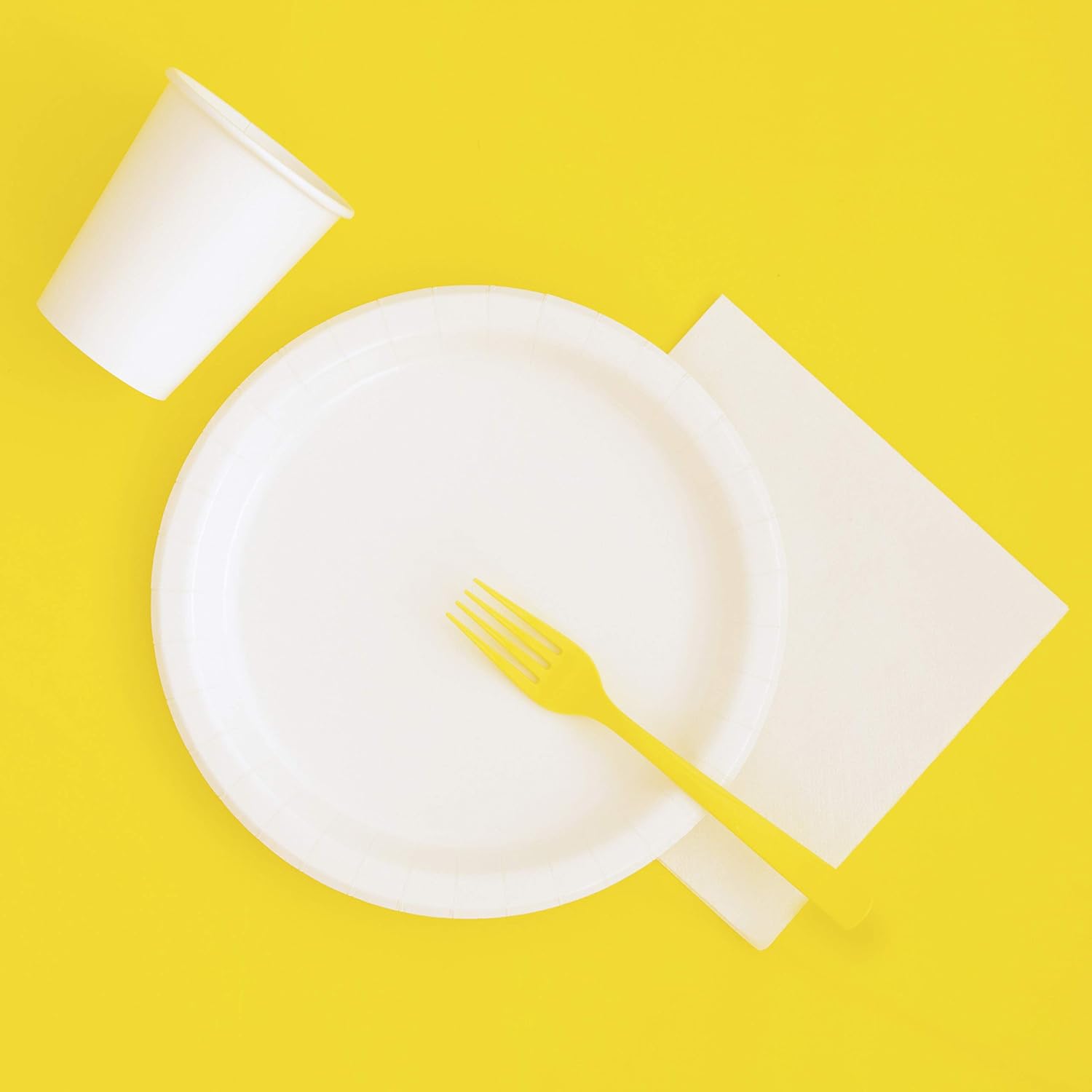 Solid Rectangular Plastic Table Cover - 54" x 108", Neon Yellow, 1 Pc