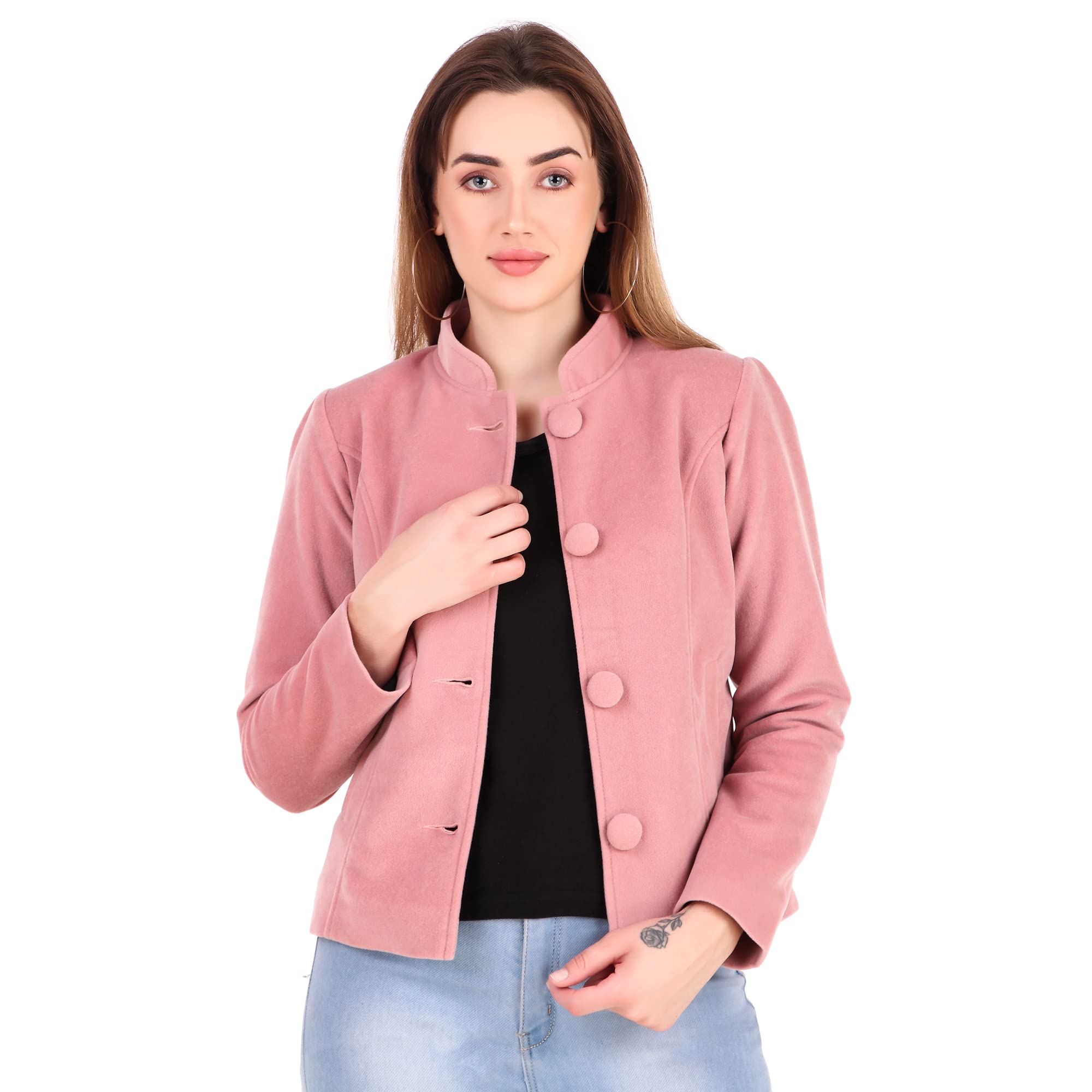 leather retail Coat Velvet Jacket For Women-picture-33