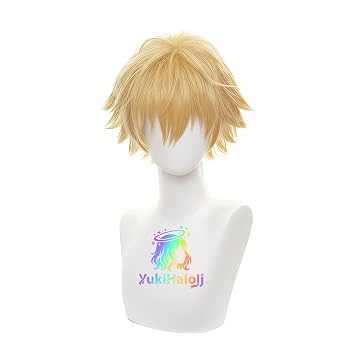 Short Light Blonde Cosplay Wig for Cosplay Events