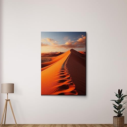 Framed Canvas Wall Art Green Forest Mountain Nature Scenery Photography Print Modern Art Decoration for Living Room, Anniversary Gift, home decor