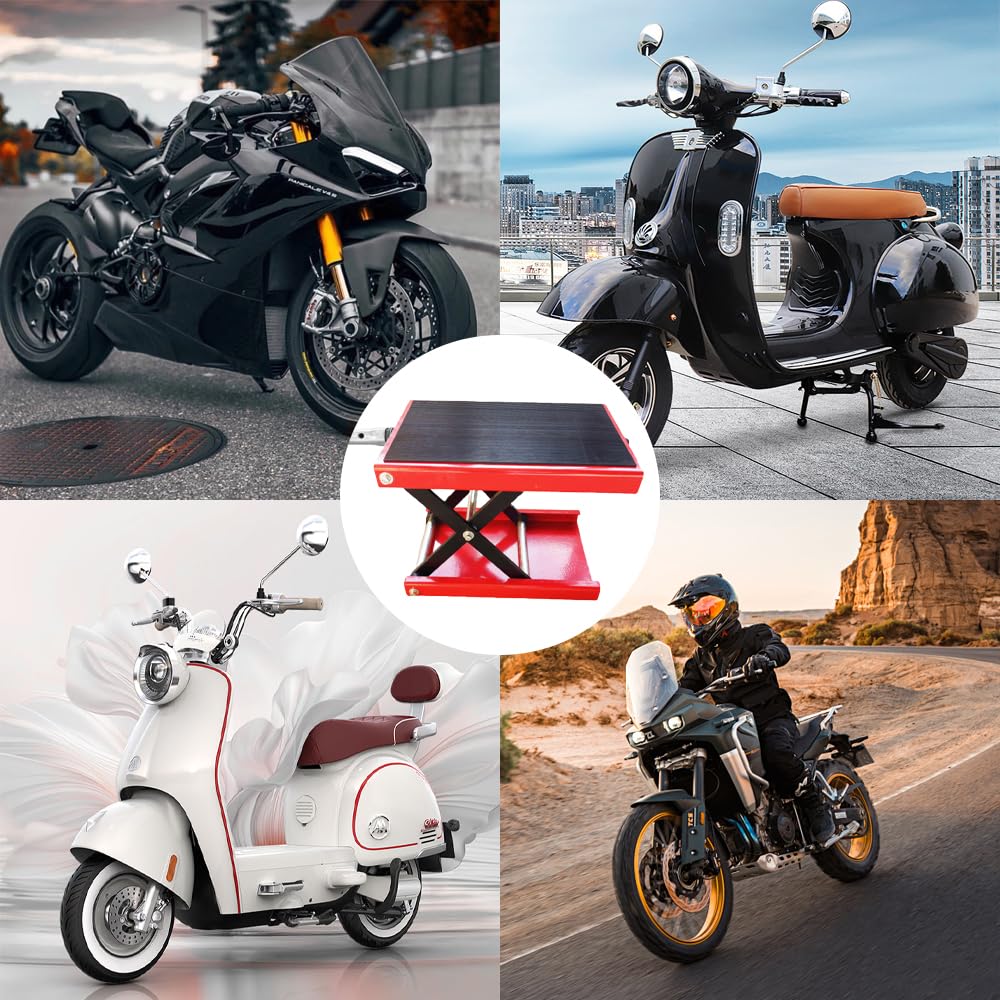 Podnośnik samochodowy Stół podnośny do motocykli 500 kg Wytrzymały podnośnik hydrauliczny Szeroki pokład Podnośnik nożycowy Podnośnik stołowy Podnośnik podnóżkowy