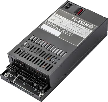 450W Flex PSU, Small 1U Mini ITX Flex ATX Fully Modular Power Supply | Ultra-Quiet Active PFC with 90-264V Full-Range AC-DC Converter, for SFF PCs, Servers, POS Systems, NAS, and Mini-ITX Builds