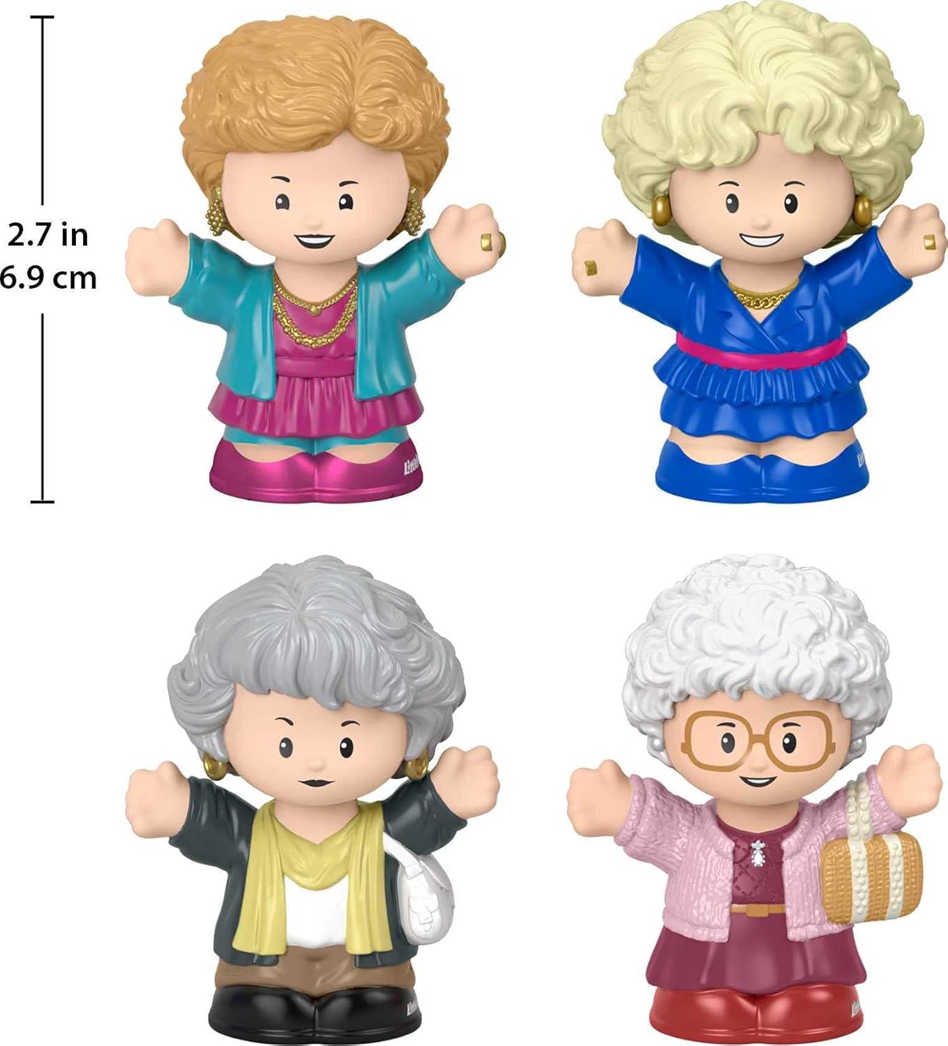 Little People Collector The Golden Girls TV Show Special Edition Set for Adults & Fans, 4 Figures in Display Package - Image 2