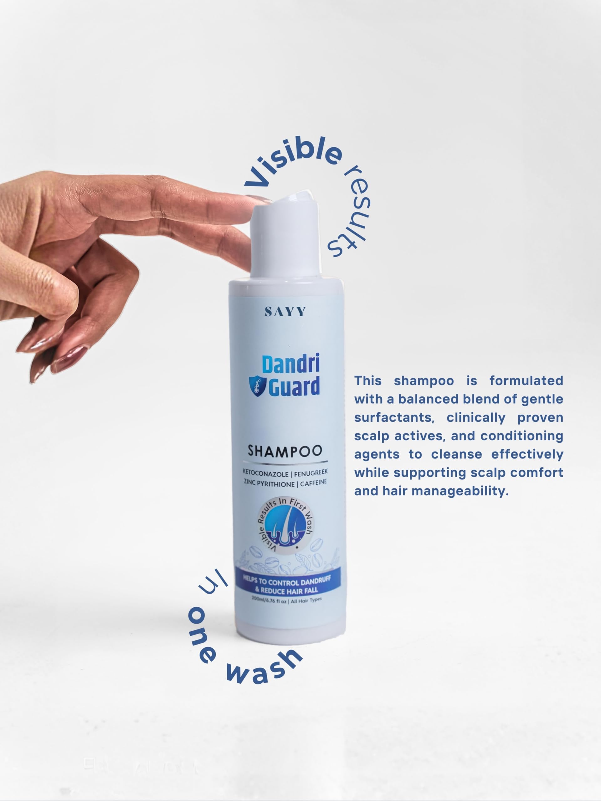 SAYY Dandri Guard Anti Dandruff & Hair Fall Shampoo for All Hair Types 2