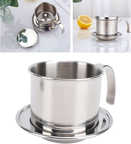 Miniatura 4 de Pour Over Coffee Maker,Coffee Filter Drip Maker,Vietnamese Coffee Maker Portable 200ml Thickened 304 Stainless Steel Coffee Drip Filter Maker for