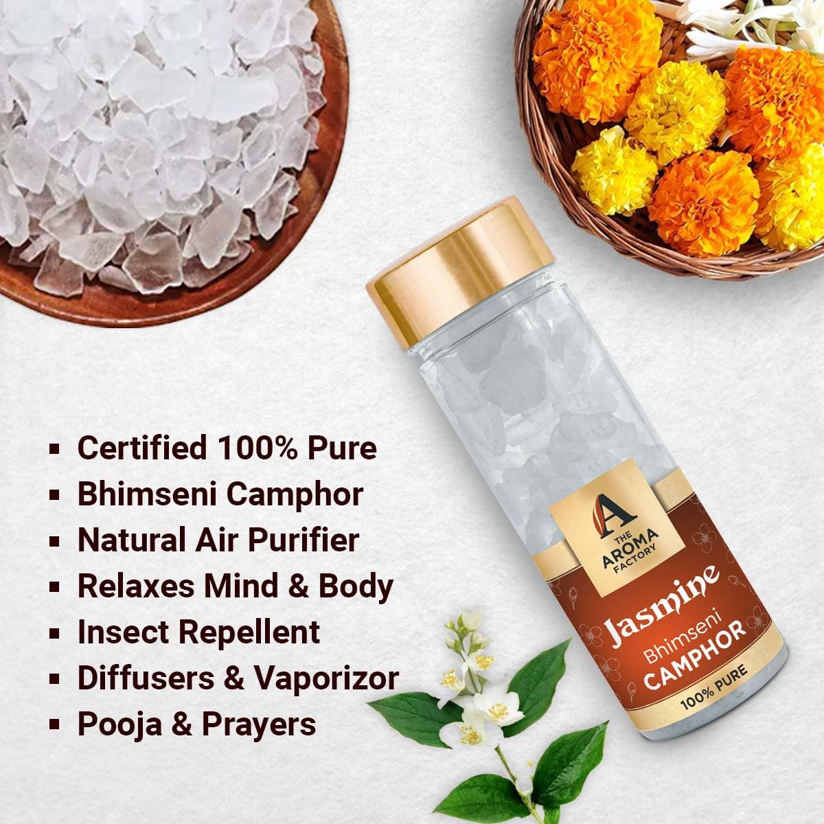 Pure Bhimseni Camphor - Natural Fragrance for Pooja -6