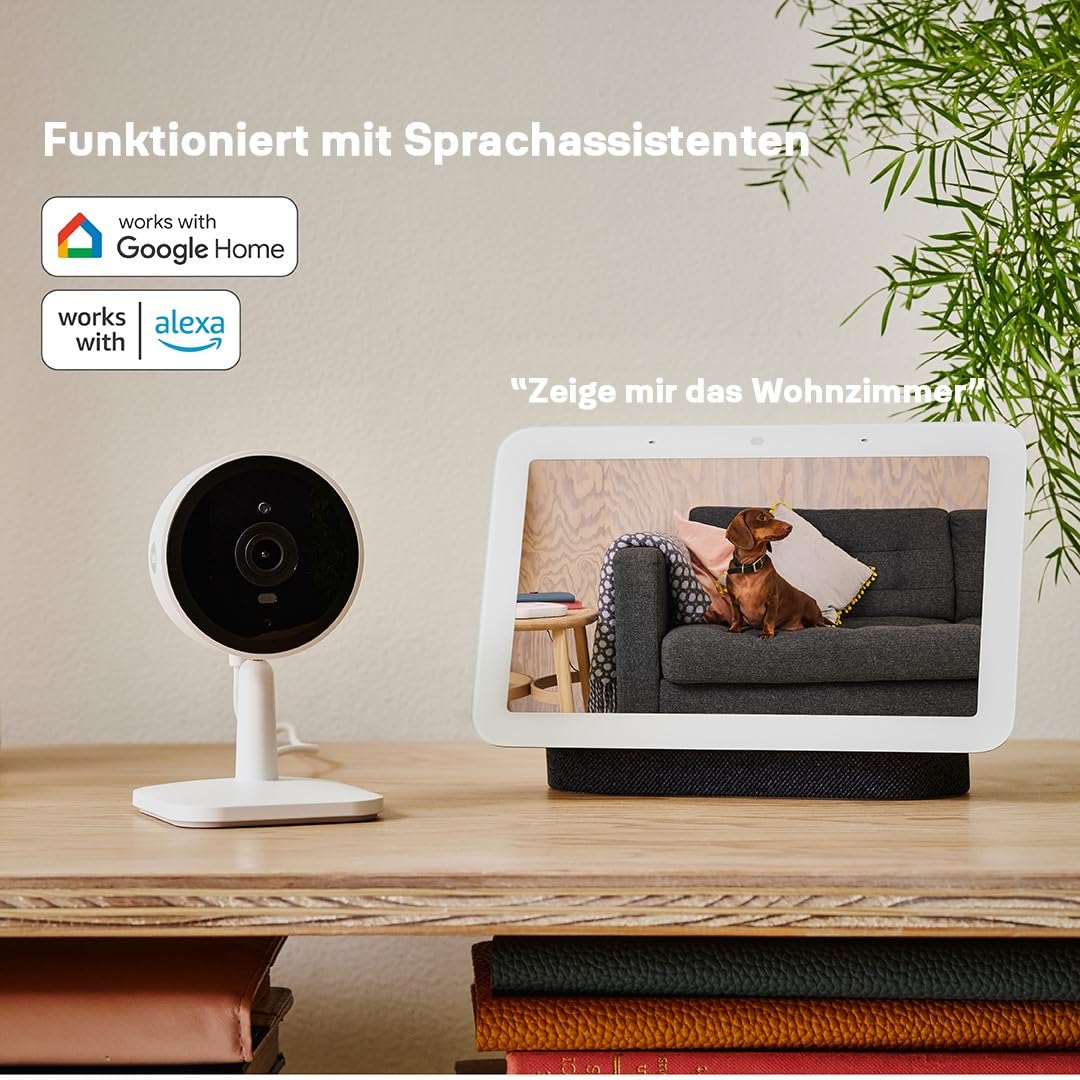 Yale - Smarte Innenkamera - SV-IC-1A-W-EU - Full HD Live Ansicht & Zwei-Wege-Audio - Bewegungsaufzeichnungen - Anpassbare Zonen & Zeitplanung - Nachtsicht - Echtzeit-Benachrichtigungen Home App