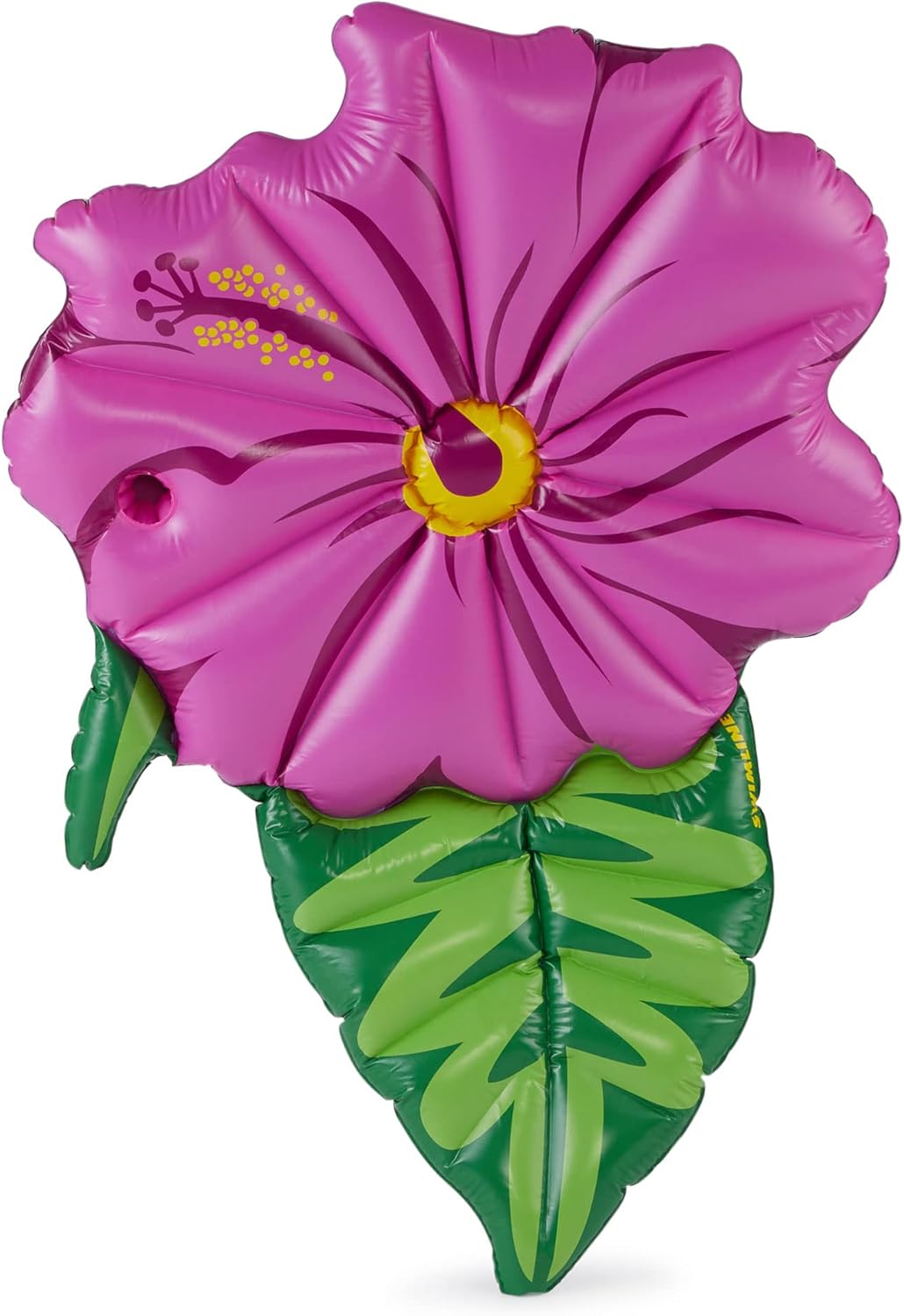 SWIMLINE Inflatable Swimming Pool Float Lounger Raft Mattress, Fun Mat, Hibiscus Flower, Purple