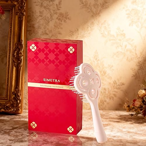 Miniatura 6 de Simetra Cepillo de cabello seco y húmedo para mujeres y hombres, cepillo desenredante para cabello rizadoliso, sin dolor y sin enredos, para
