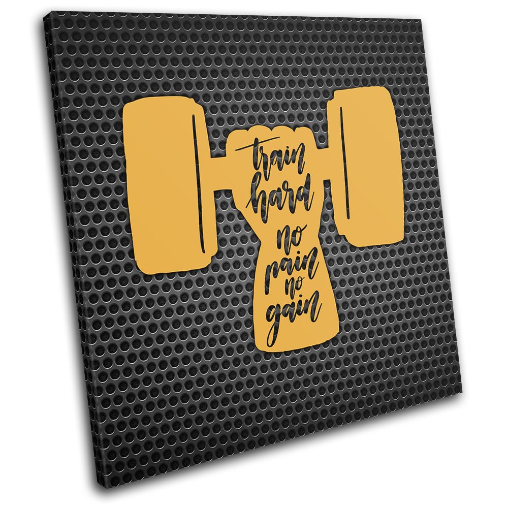 Cuadro Lienzo Crossfit Gimnasio Fitness - Impresión Giclée Arte Pared (Hecho En Reino Unido)