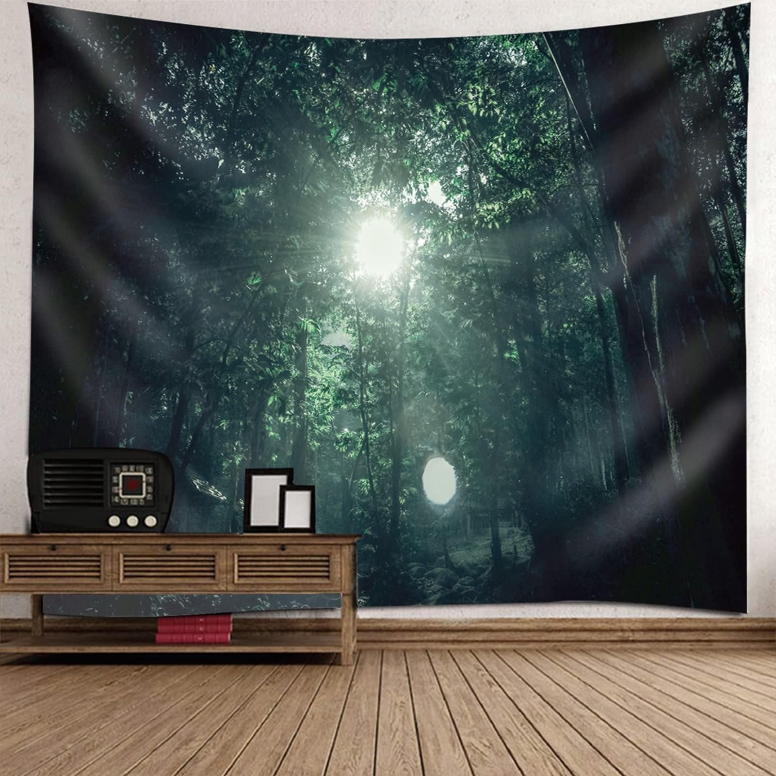 Tappeto Parete Camera da Letto, Albero e Sole Coperta per Camera da Letto Soggiorno Dormitorio Decorazione da Parete, 300x256cm