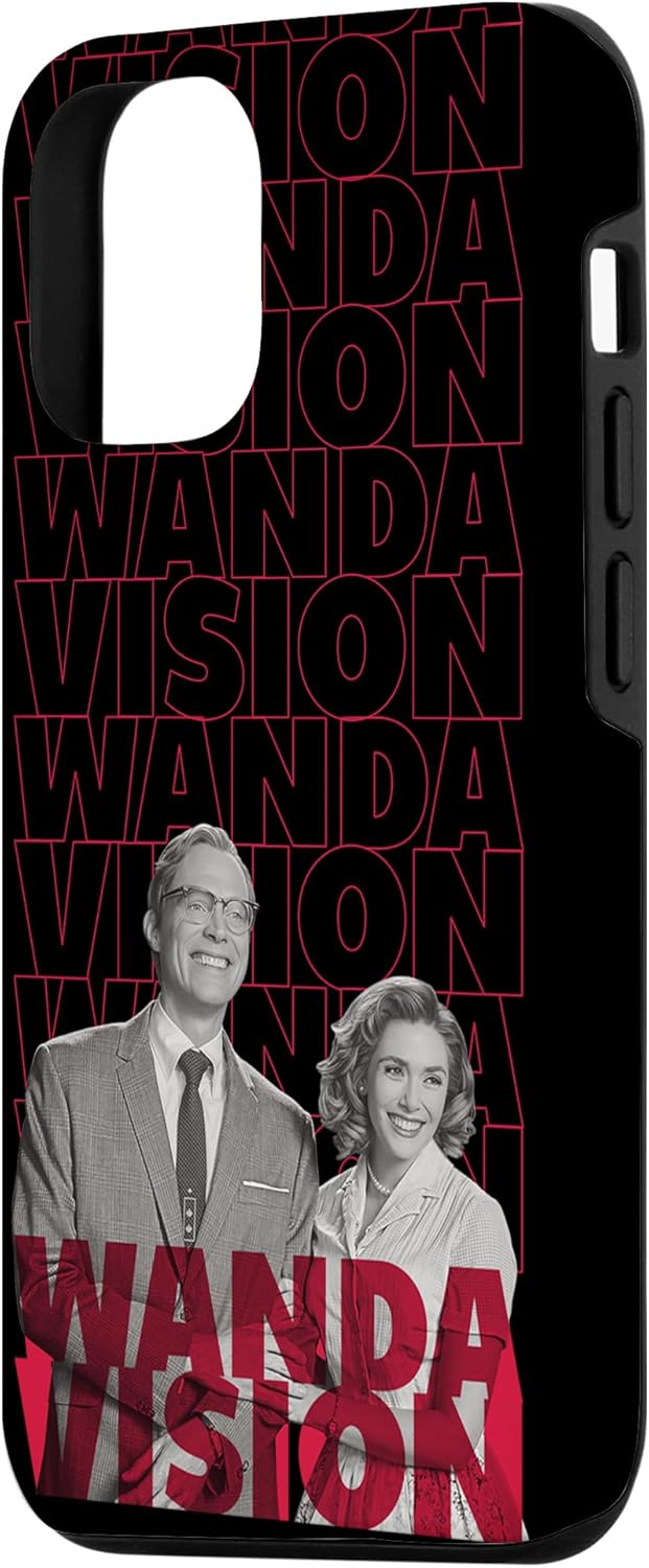 iPhone 14 Marvel WandaVision Text Stack Portrait Case