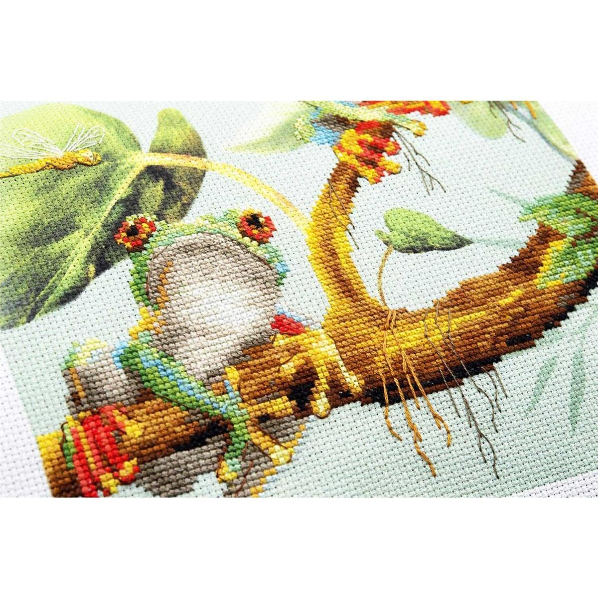 Riolis Stickpackung Frösche, Zahlmuster Cross Stitch Kit, 2020cm, Multicoloured