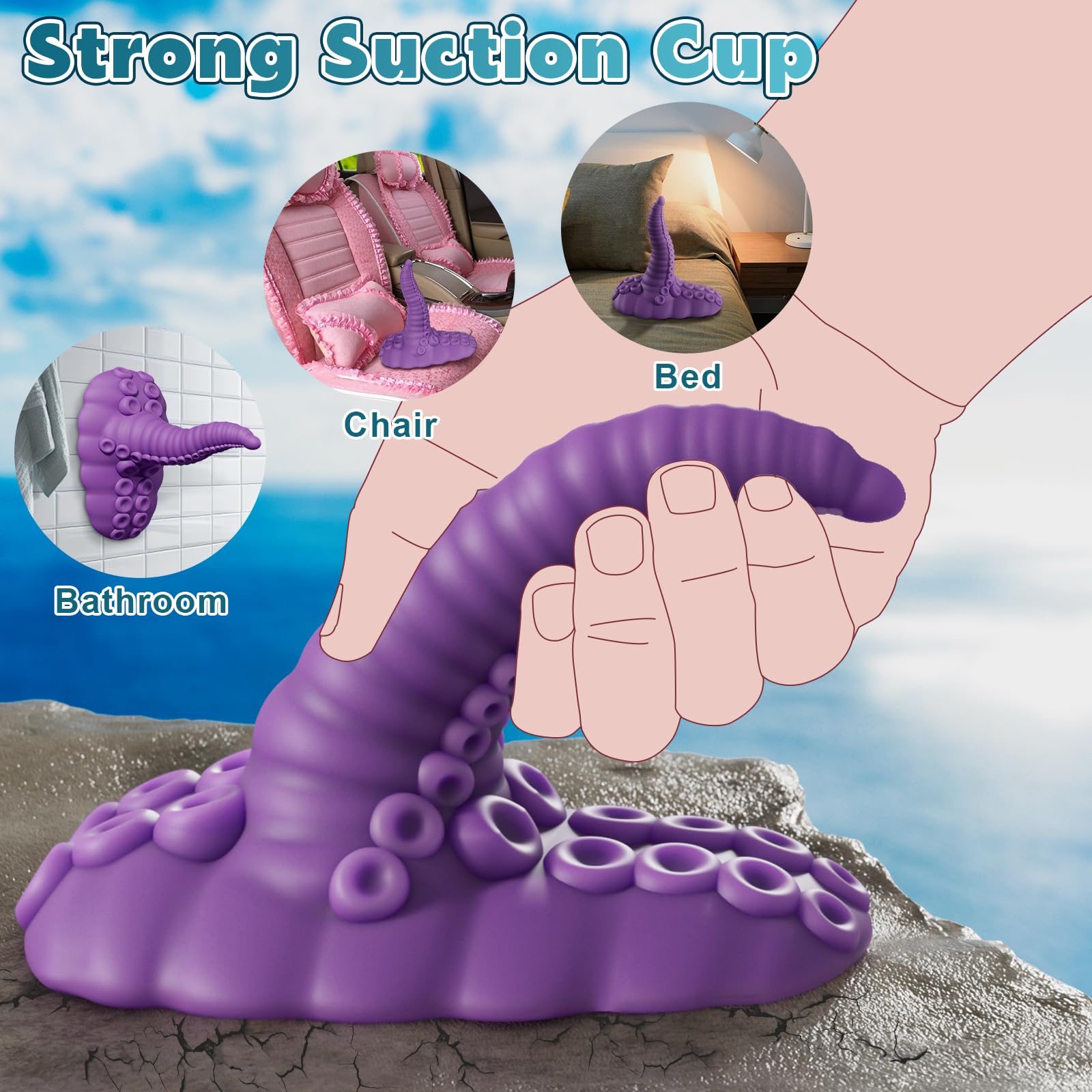 Sex Toys Riding Monster Dildos - Adult Toys Fantasy Tentacle Dildo Vibrator with 10 Modes for G Spot Vagina Anal Stimulation, Vibrating Suction Cup Vibrator Silicone Dragon Dildo, Adult Sex Toys Games