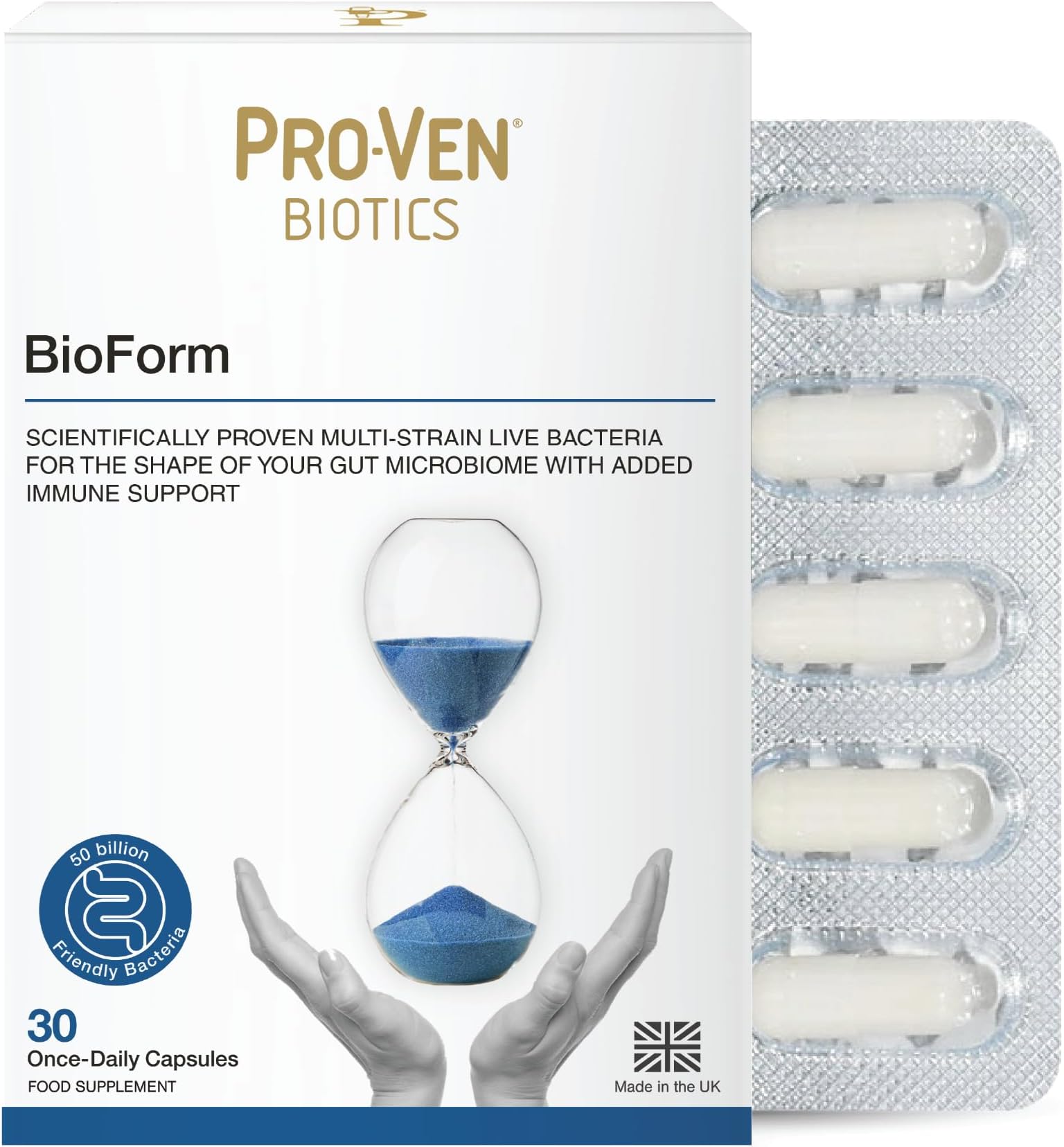 – Probiotics ShapeLine | Supports a 'shapelier You' | As seen in Daily Mail | 50 Billion CFU | Gut Health Supplement | 30 Capsules