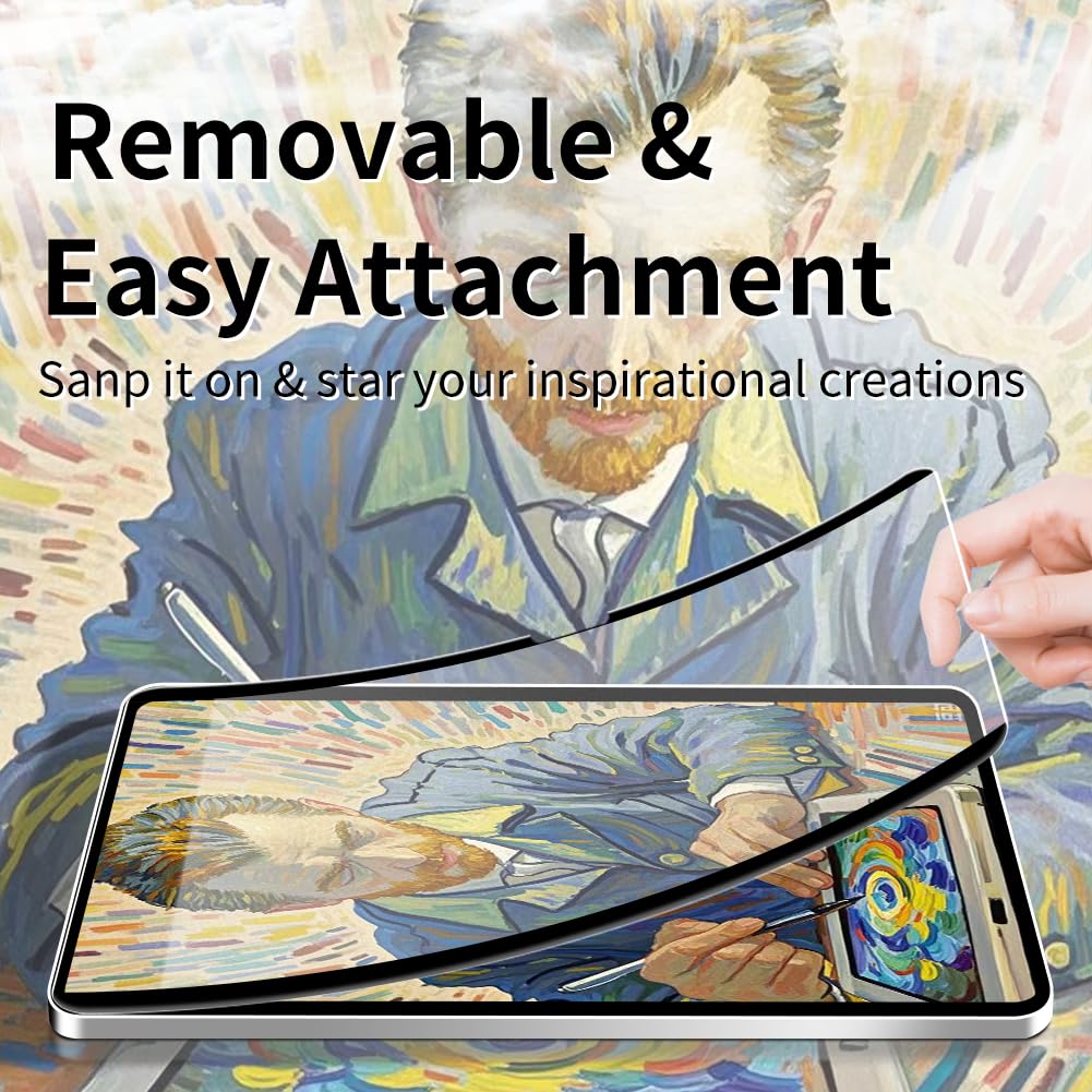 Spallo Magnetic Paper-Feel Screen Protector for iPad Mini 7 (2024) 8.3 Inch & iPad Mini 6 (2021), Write and Draw Like on Paper, Detachable & Reusable Matte Film, High Sensitive
