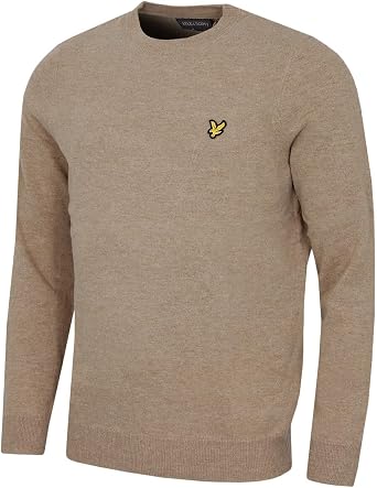 Lyle & Scott Mens Lambswool Blend Crew Neck Jumper Golf Sweater