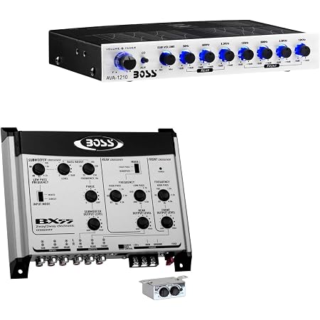 Amazon.com: BOSS BX55 2/3 vías audio audio para coche bajo cruzado  electrónico con control remoto y ecualizador estéreo preamplificador  amplificador : Electrónica