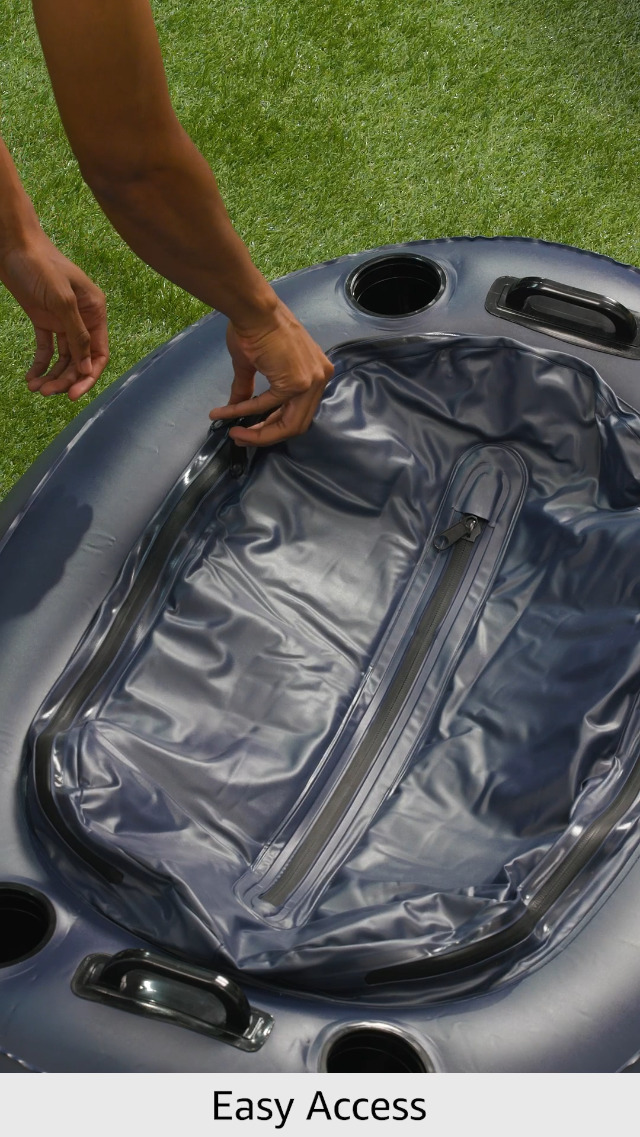 Clear Inflatable Cooler PVC Insulated Drink Cooler RANGLAND Inflatable Floating Cooler With Tow ...
