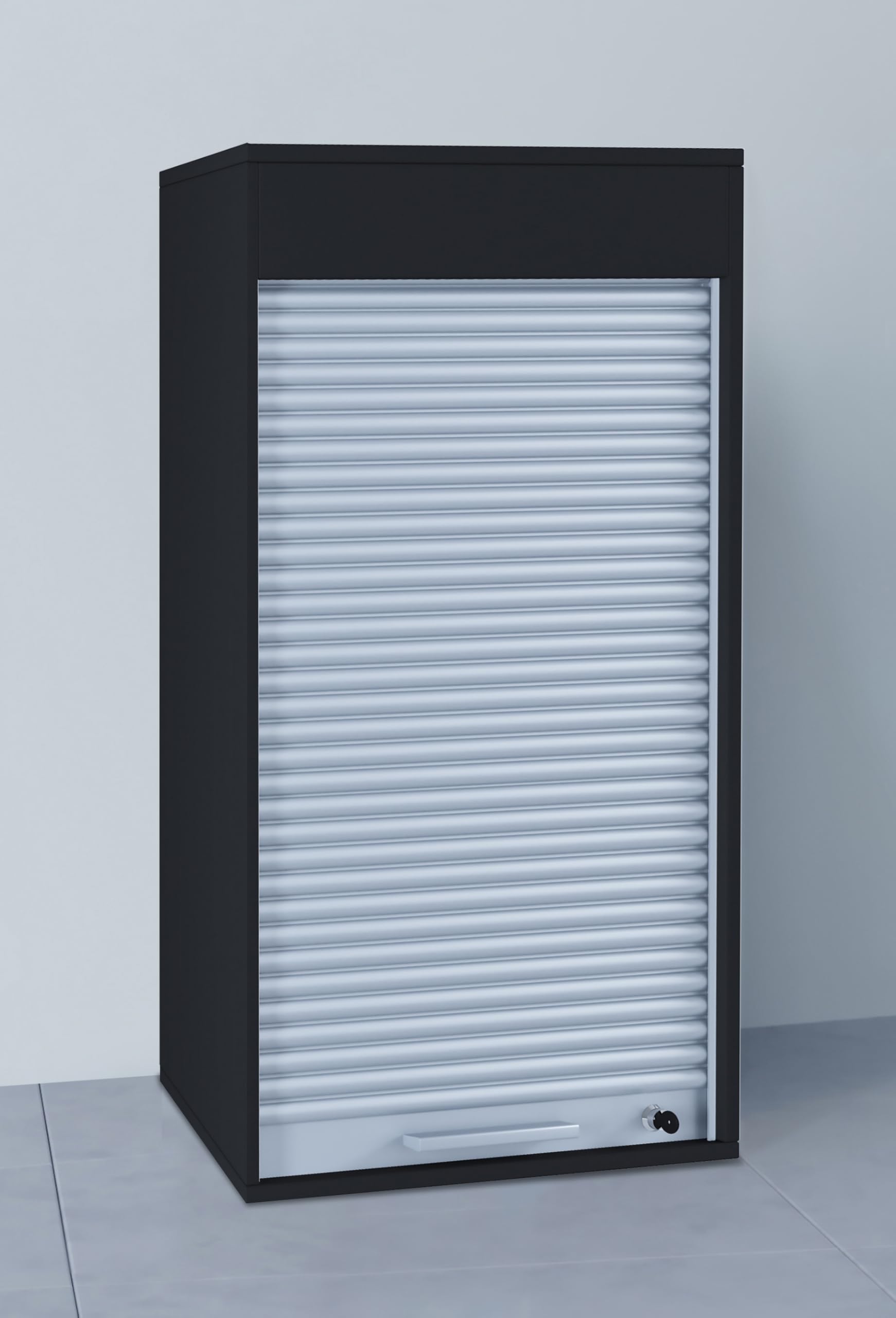 VCM Büroschrank | Aktenschrank mit Rollladen| Maße ca. H. 93 x B. 50 x T. 40 cm – Aktos L