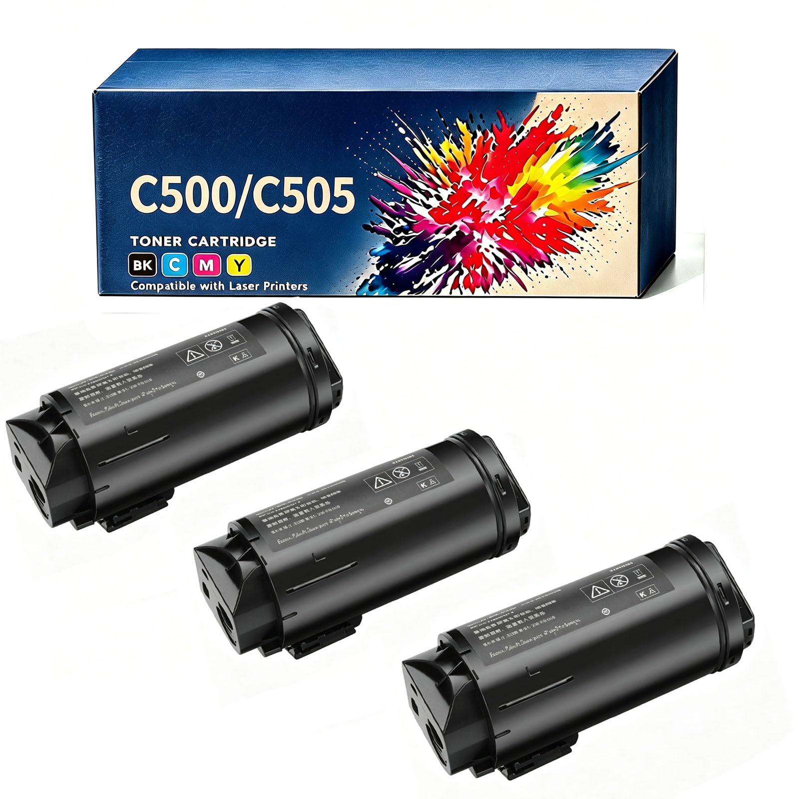 Cartuccia di toner per stampante C500/C505 nera, compatibile con 106R03869, 106R03866, 106R03867 e 106R03868; un sostituto per le stampanti a colori VersaLink C505S/C505X