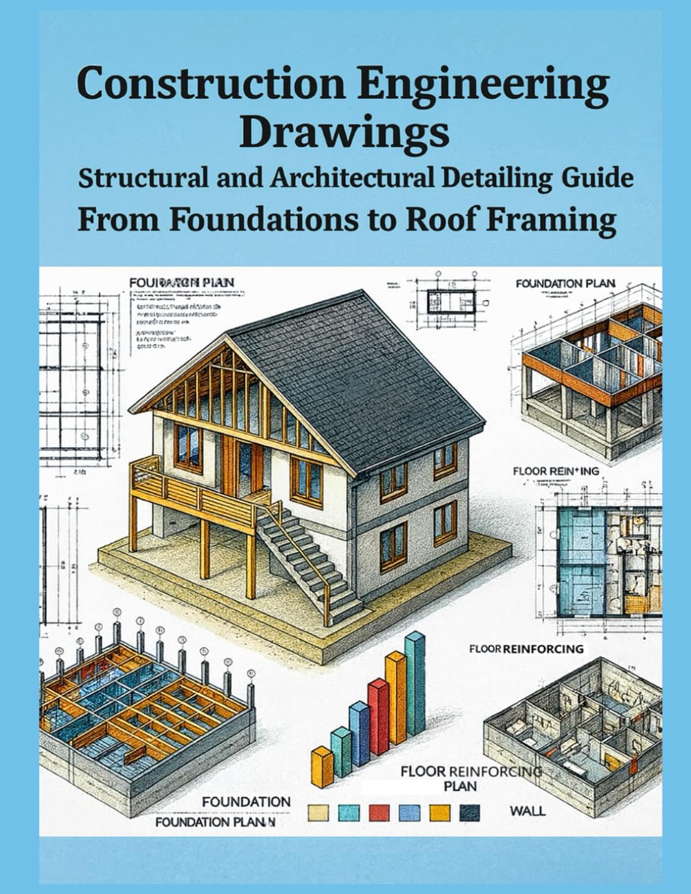 Construction Engineering Drawings: Structural and Architectural Detailing Guide: From Foundations to Roof Framing