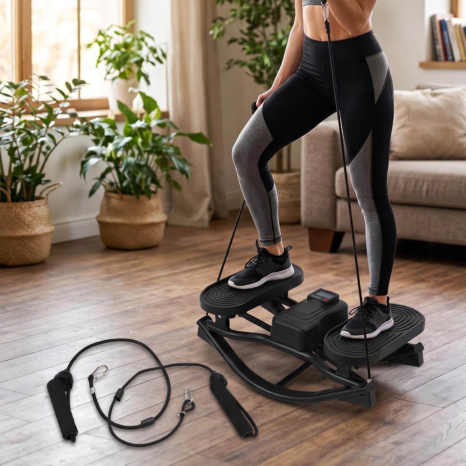 Stepper per Scale con Fasce, Stepper Fitness Idraulico Silenzioso