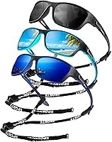 Vista 11 de KALIYADI Gafas de sol polarizadas para hombre, gafas de sol deportivas para conducir, ciclismo, pesca, con protección UV