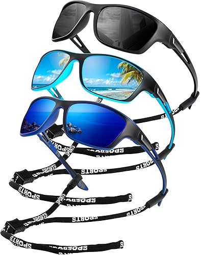 KALIYADI Gafas de sol polarizadas para hombre, gafas de sol deportivas para conducir, ciclismo, pesca, con protección UV