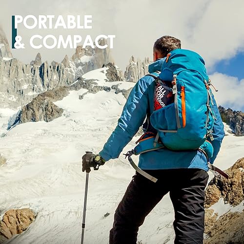 Miniatura 5 de AKSOUL Colchoneta inflable para acampada 4 pulgadas de grosor con almohada, autoinflable, ultraligera y compacta, alfombrilla de aire con