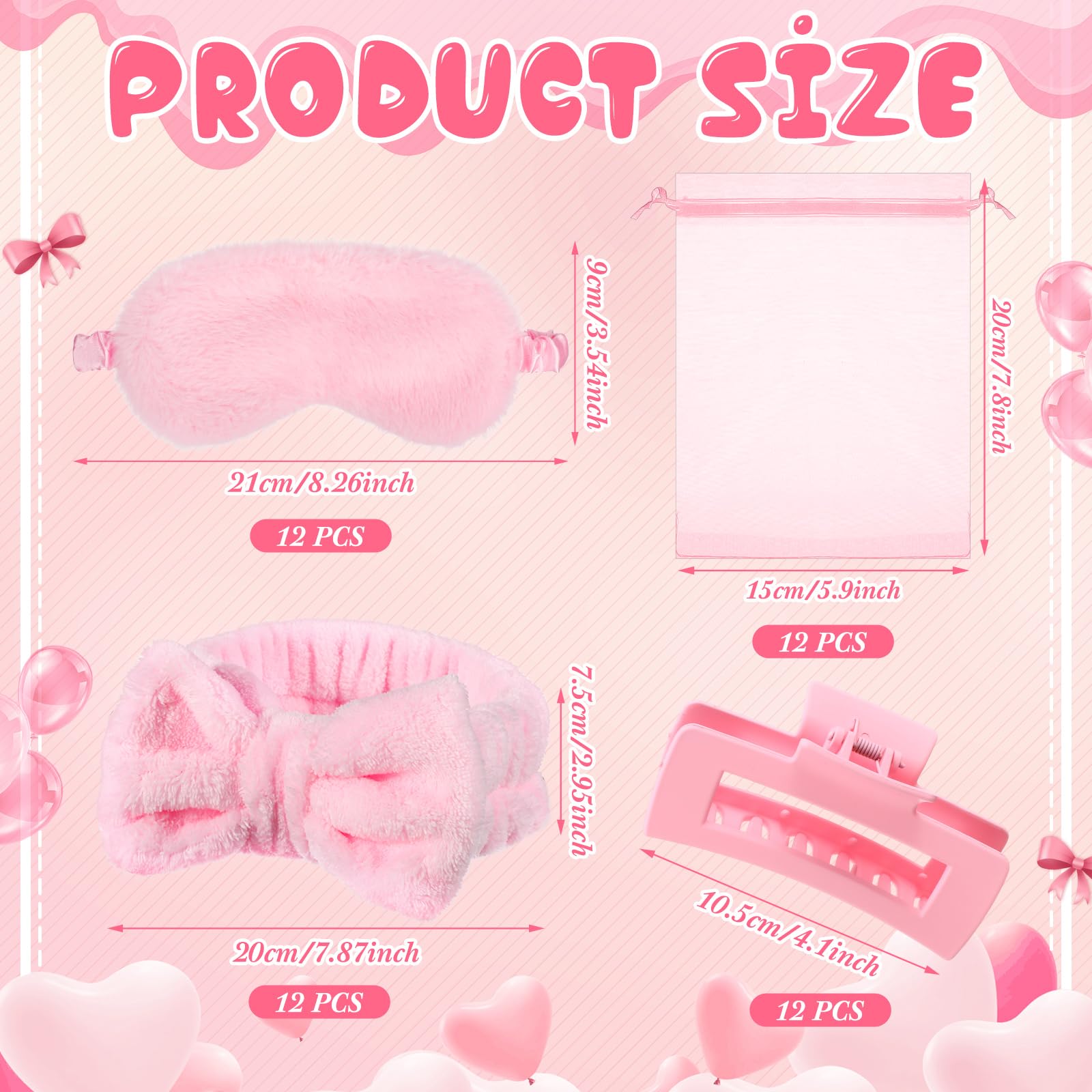 Amazon.com : Wavyknot 48 Pcs Spa Party Supplies Sleepover  display picture 2