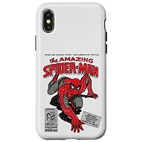 fumetto retrò Marvel Spider-Man Custodia per iPhone X/XS