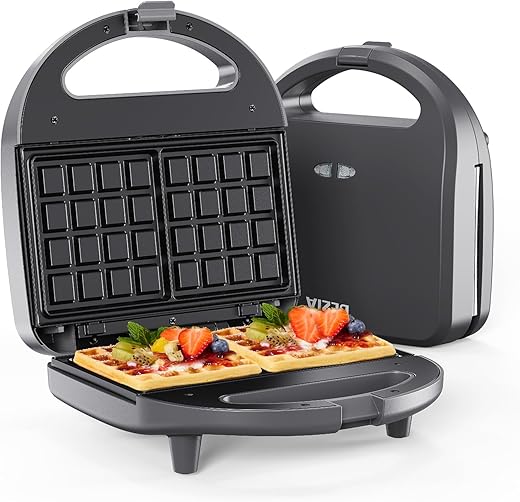 Compare Waffle Maker Double, Waffle Iron Machine NonStick Extra Large