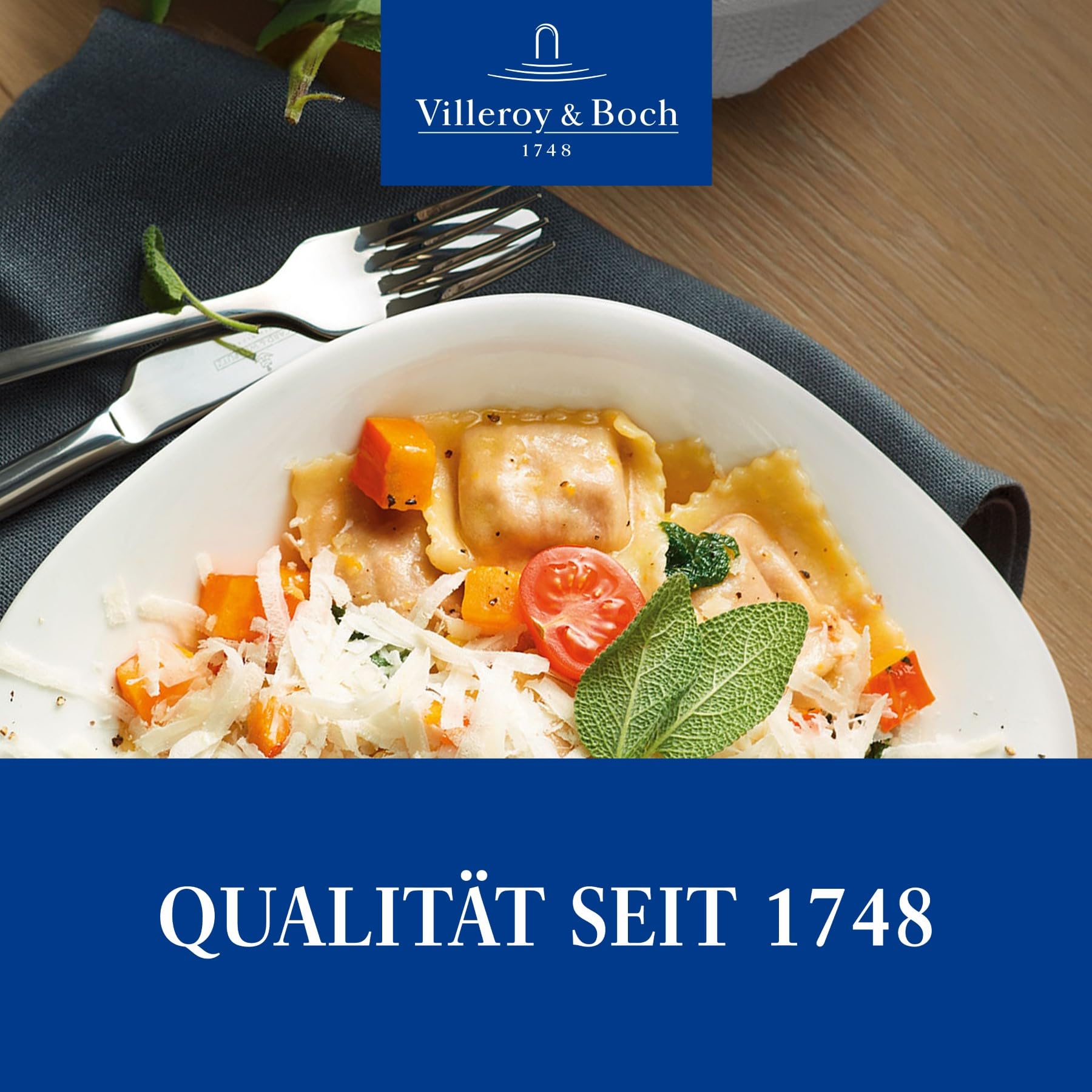 Villeroy & Boch - Vapiano Pastateller Set 2 teilig, Pastateller Groß Tief Weiß, Nudelteller, Pastatellerset, Spaghettiteller, Suppenteller Tief, Salatteller Groß, Vapiano Teller Tief, Porzellan