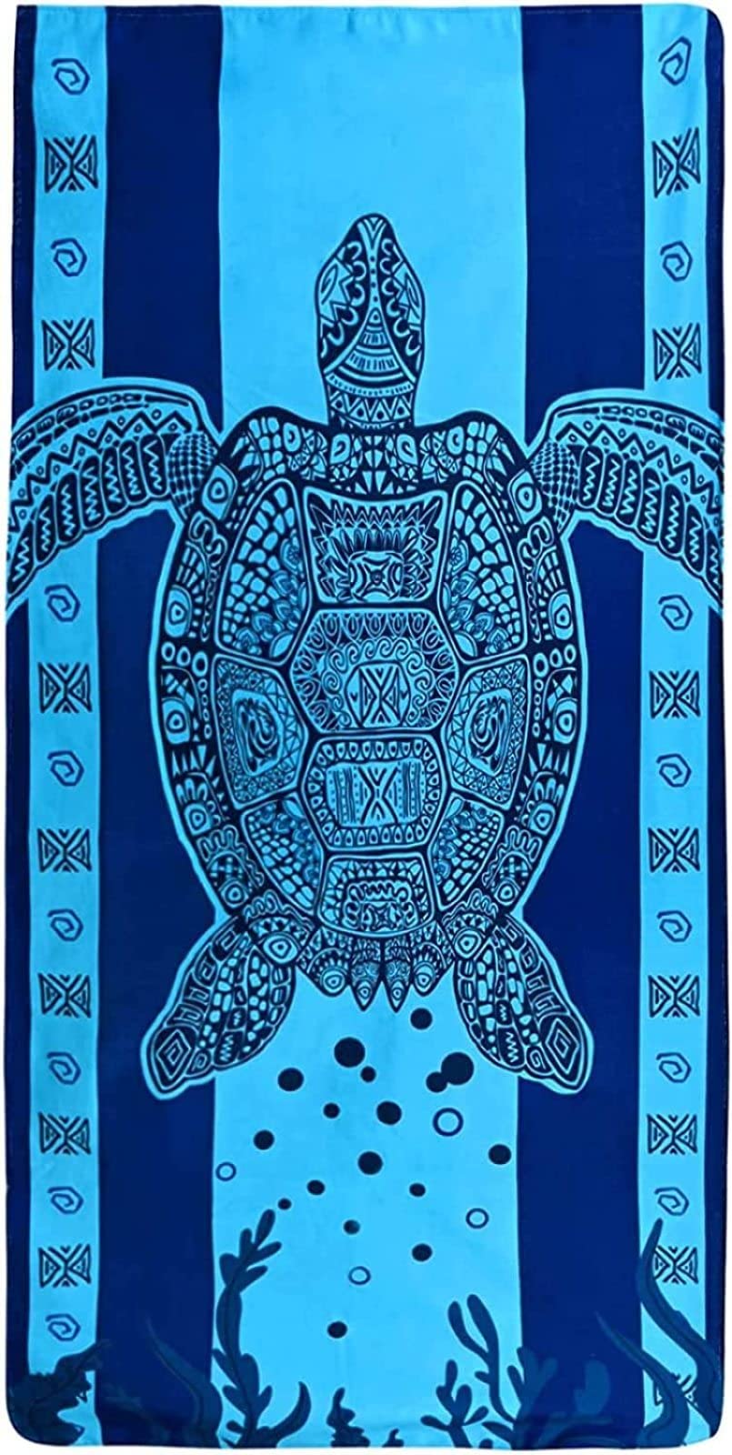 VODRM Grande Serviette De Bain Surdimensionnée En Microfibre à Séchage Rapide, Motif Tortue De Mer, 81,3 X 132,1 Cm, Douces, Légères, Anti-sable, Pour Enfants, Adultes, Motif Tortues Océaniques, Pour