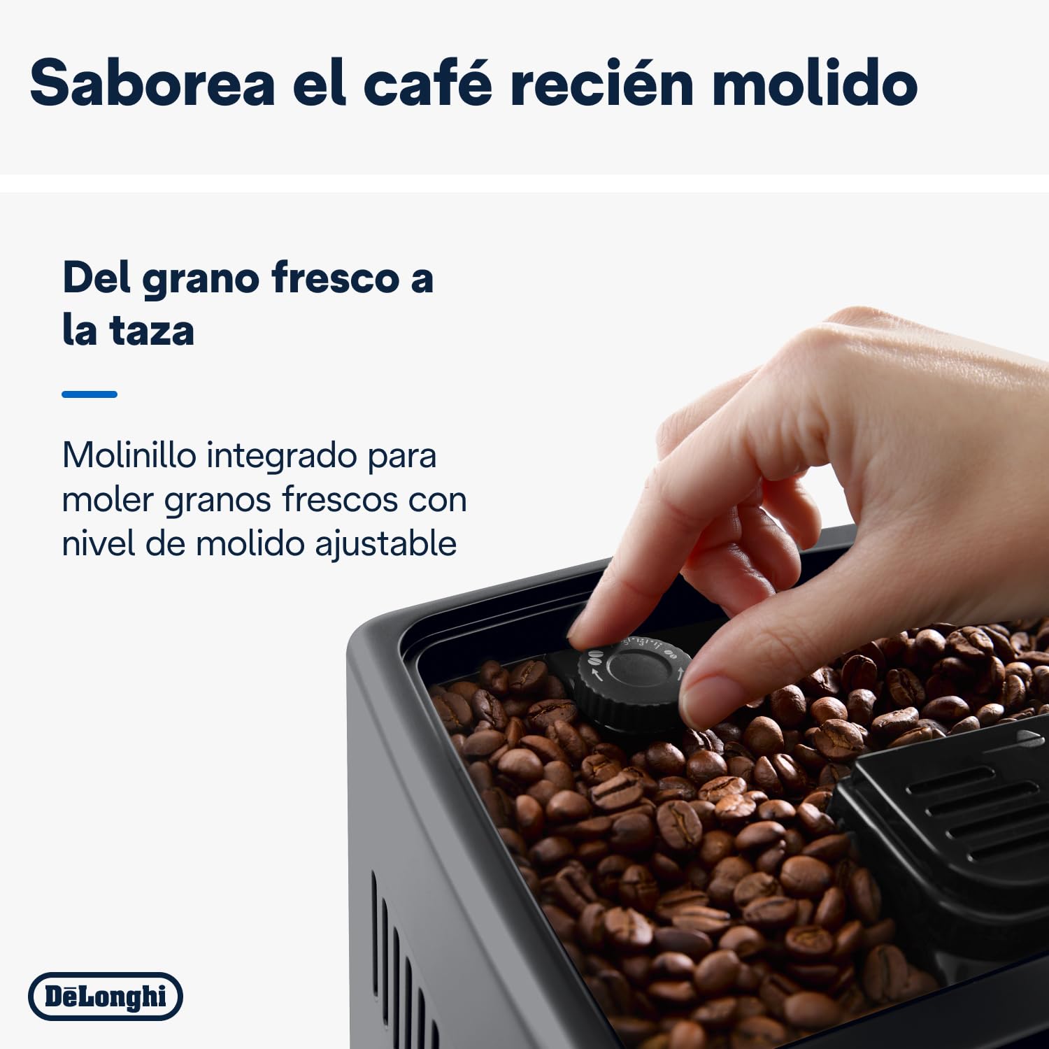 De'Longhi Dinamica Plus ECAM380.95.TB Fully Automatic Coffee Machine with LatteCrema Milk System, Titanium/Black + Lavazza, Qualità Oro, Café en Grano Natural, Paquete de 1 kg