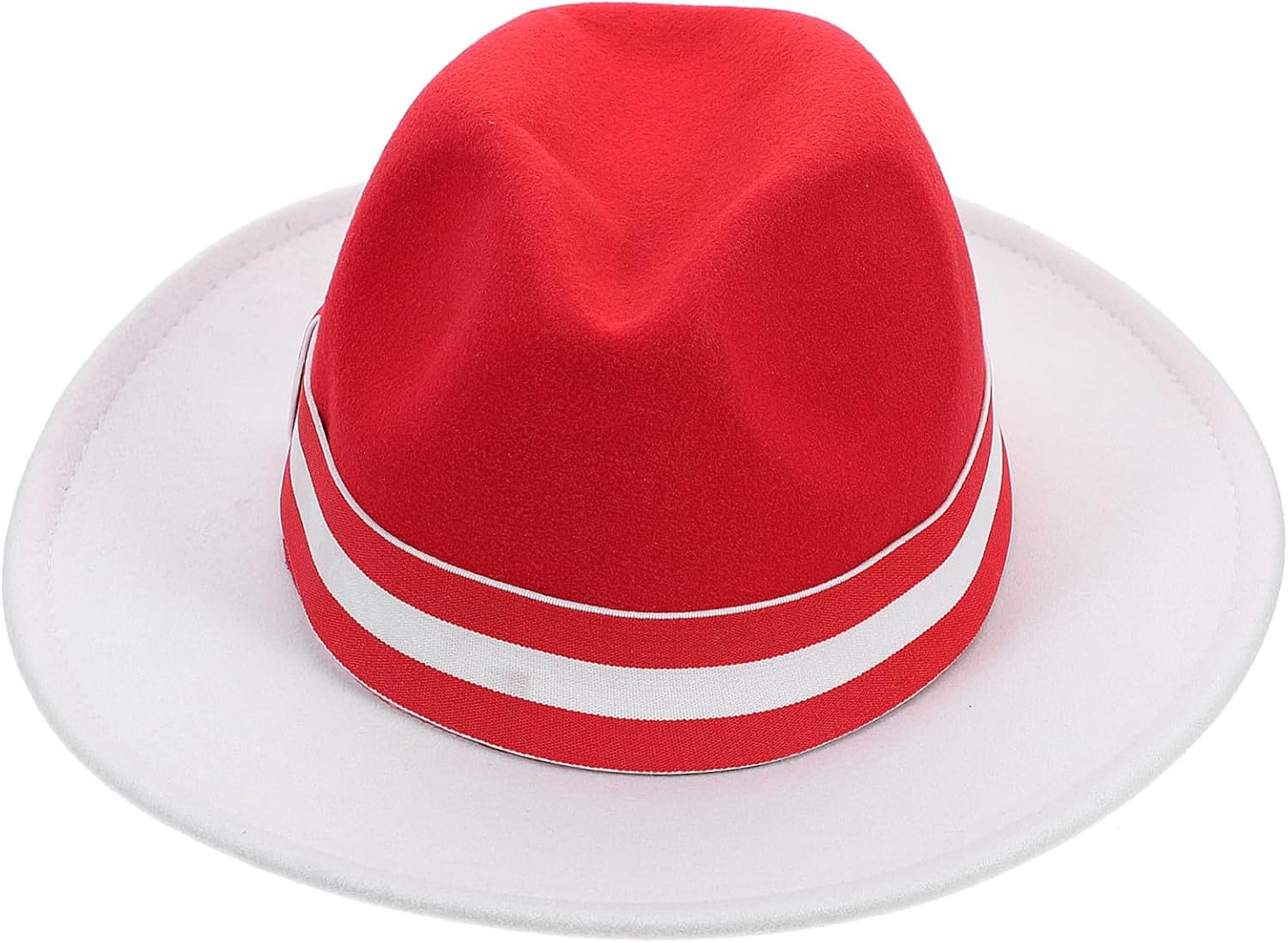 FRCOLOR Christmas Jazz Hat and Fedora for Women and Men Vintage Wide Brim Party Hat Lightweight Breathable Design for Festive Celebrations and Costume Events Multi