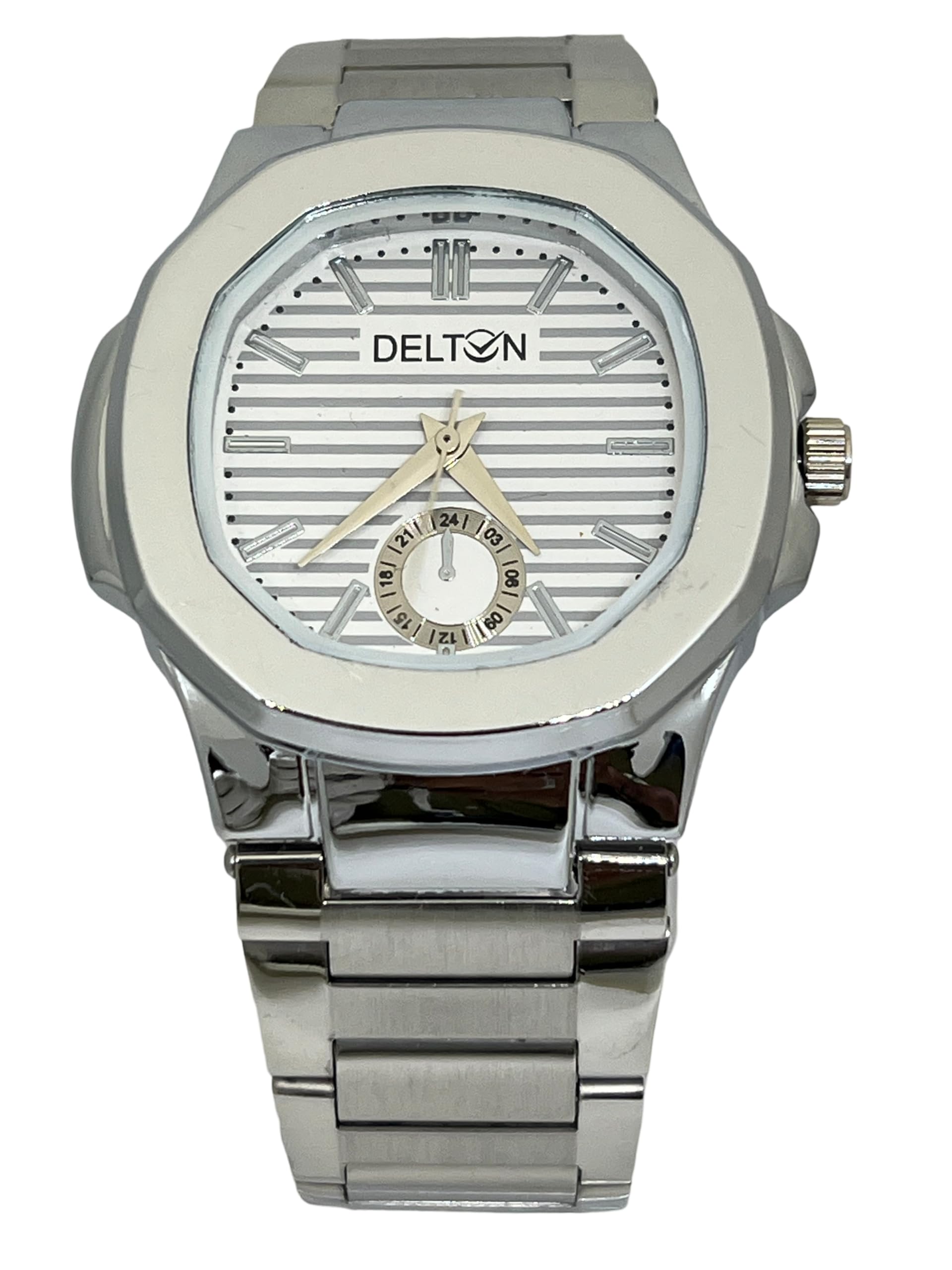 Mens Chain Watch, Silver Chain Watch for Men (Silver) (B0DC6KFQF6) Amazon Price History, Amazon Price Tracker