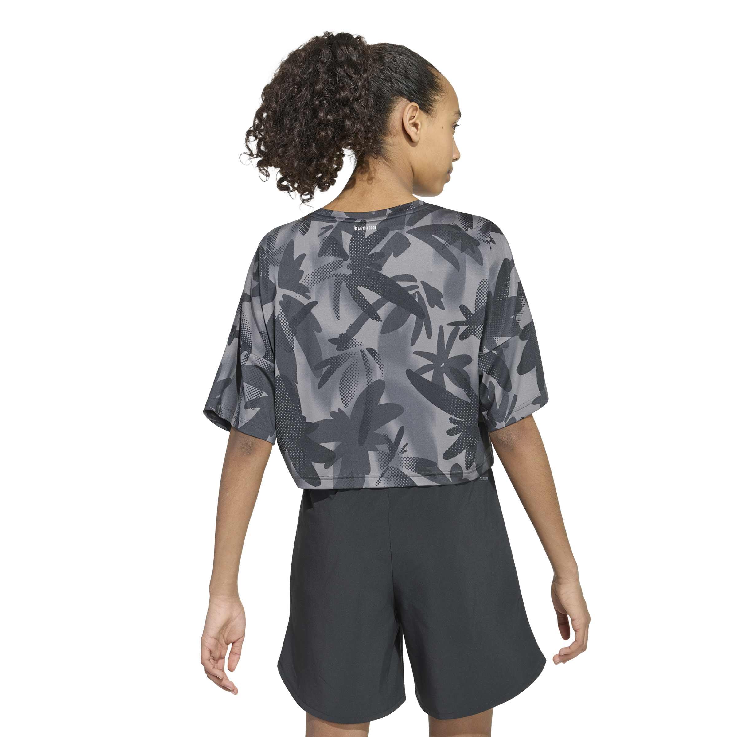 adidas Sport Icons Allover Printed Cropped T-Shirt Fille (Lot de 1)
