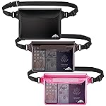 HEETA Waterproof Fanny Pack, Waterproof Pouch Dry Bag 2/3/4 Pack for Phone Passport Purse, Adjustable Waist Strap for Swimming Kayaking Boating Paddle Board Accessories Cruise Beach Camping Essentials