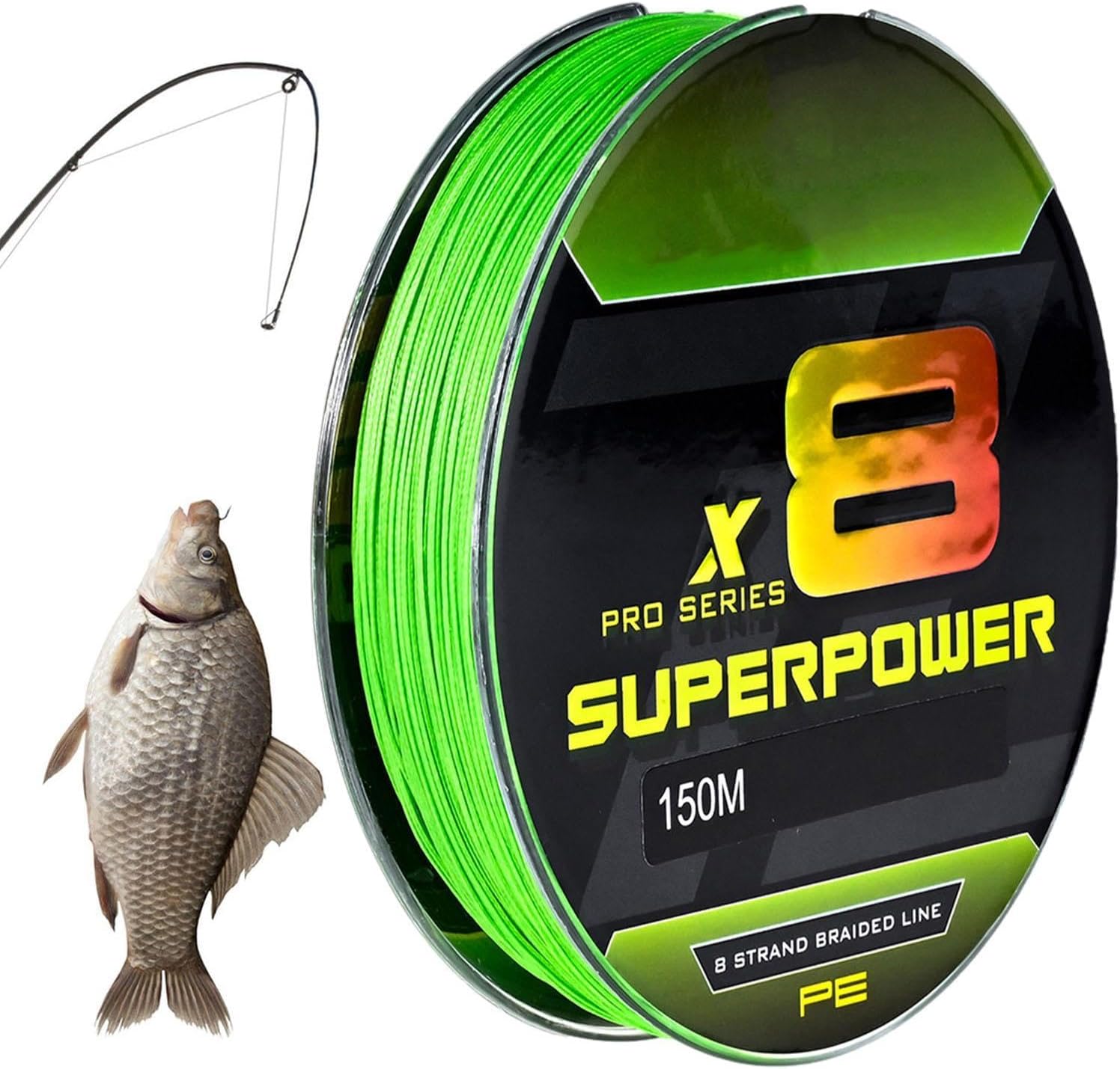 Braid Fishing, Braided Fishing s, Pro Grade Power Fluorescent Green